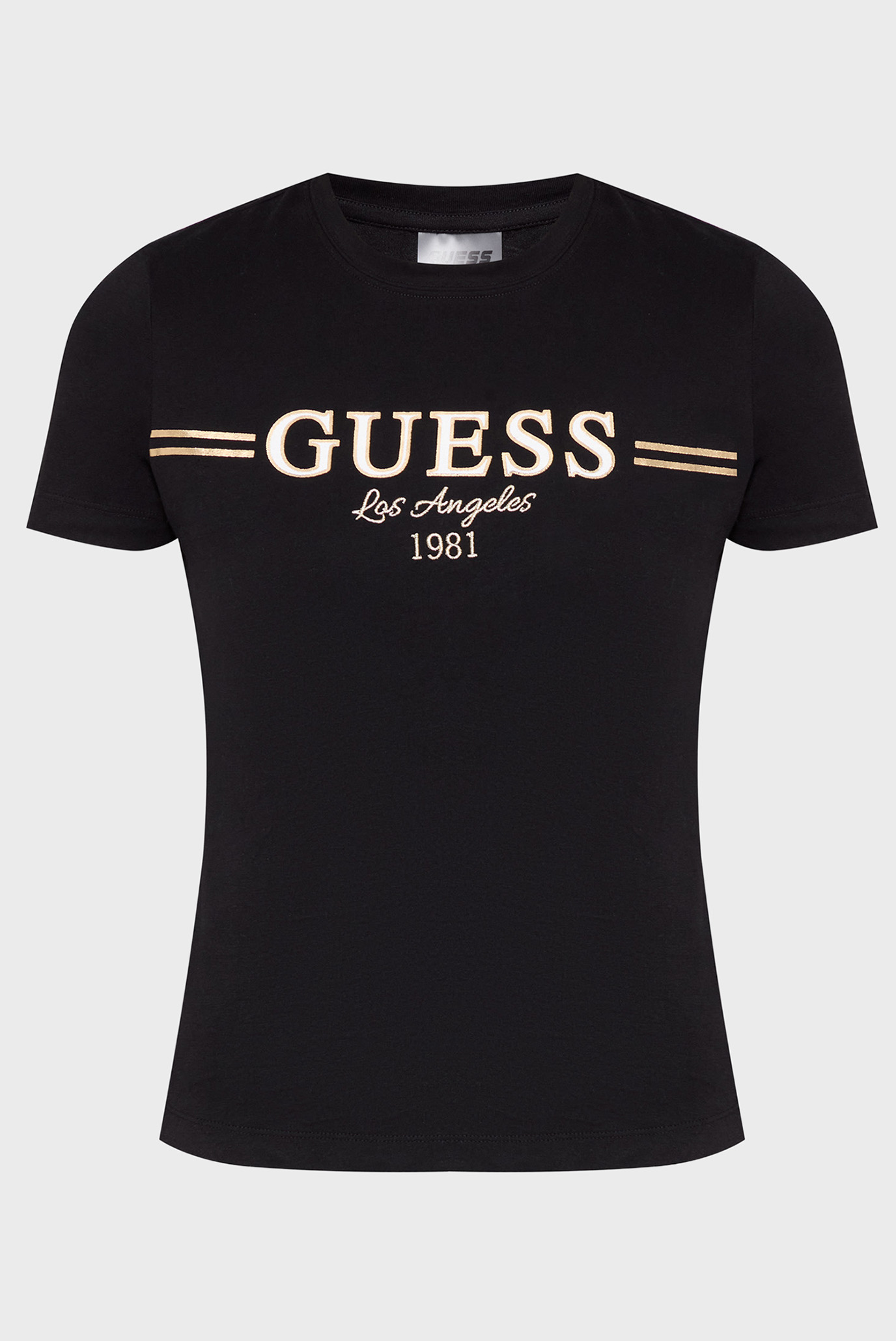 Женская черная футболка Черный L Guess V5BI15.KA260;JBLK