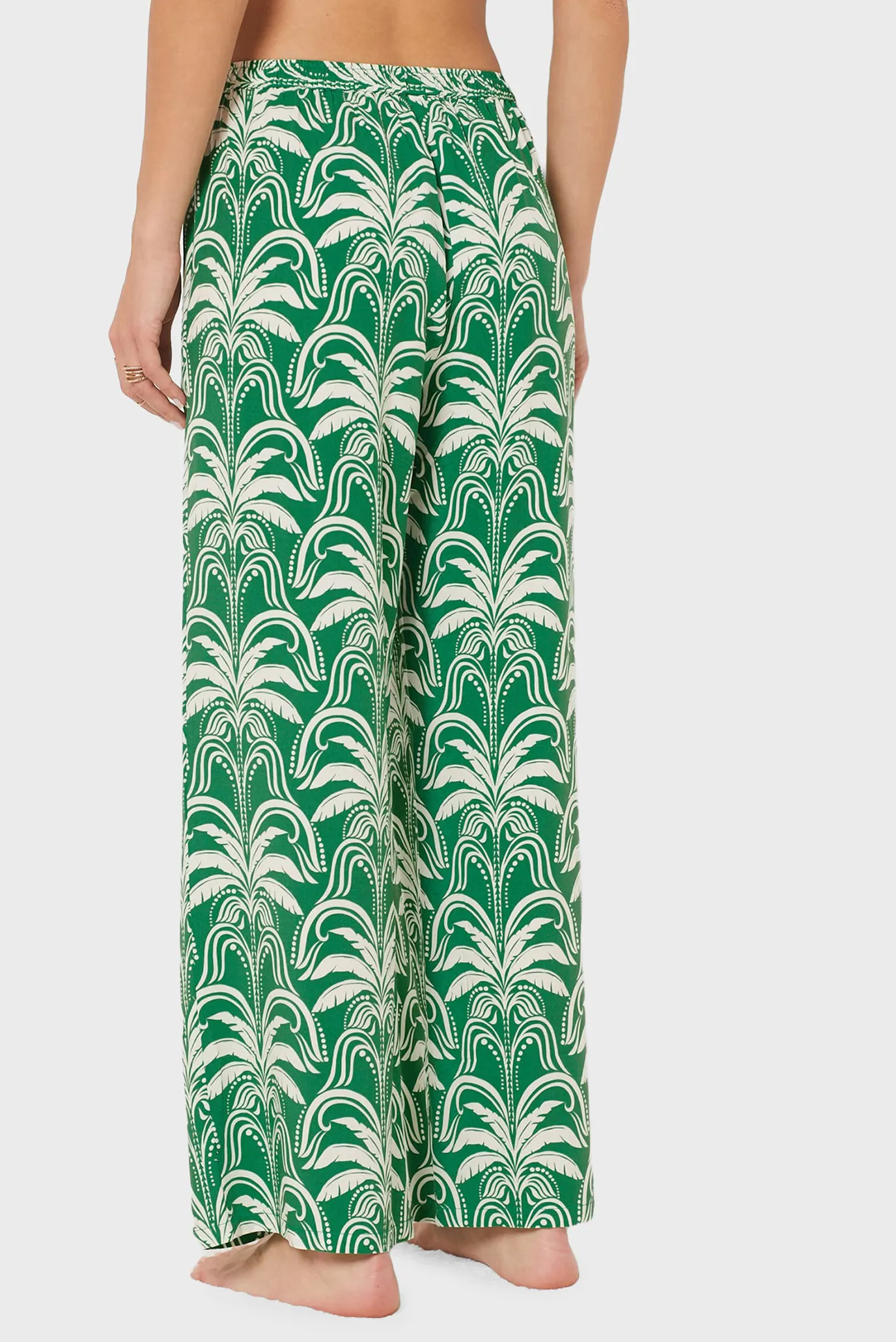 Жіночі зелені брюки з візерунком VIJAY 4