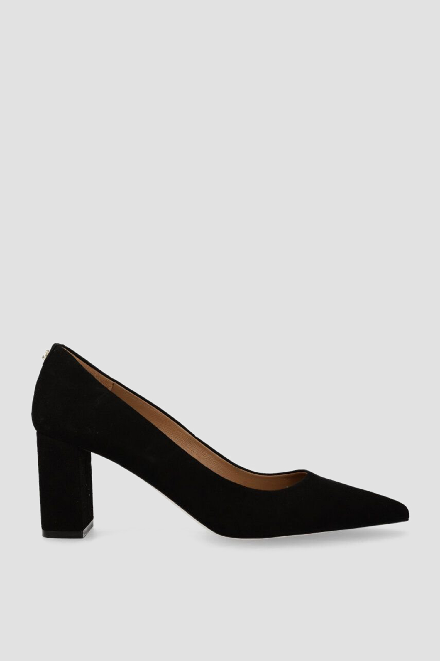 Женские черные замшевые туфли 1