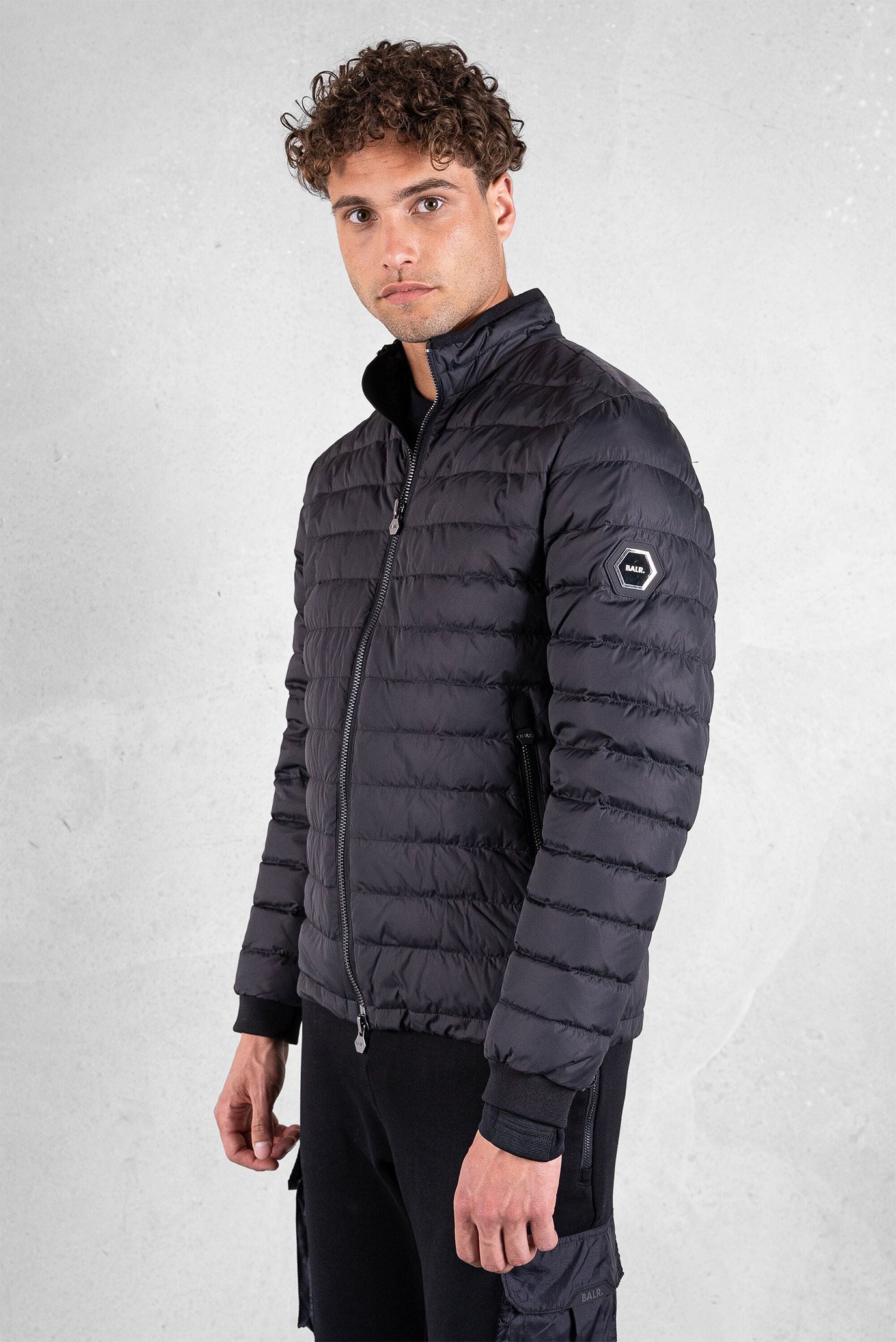 Мужской черный пуховик Lincoln Regular Puffer Jacket Jet 1