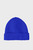 Женская синяя шерстяная шапка