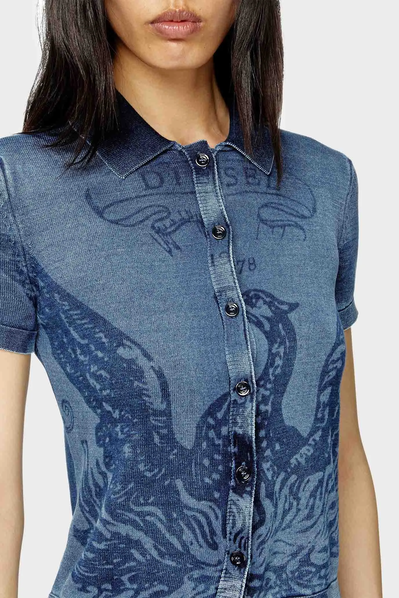 Жіночий синій кардиган M-FENNY MAGLIA 4