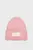 Женская розовая шапка LINEAR