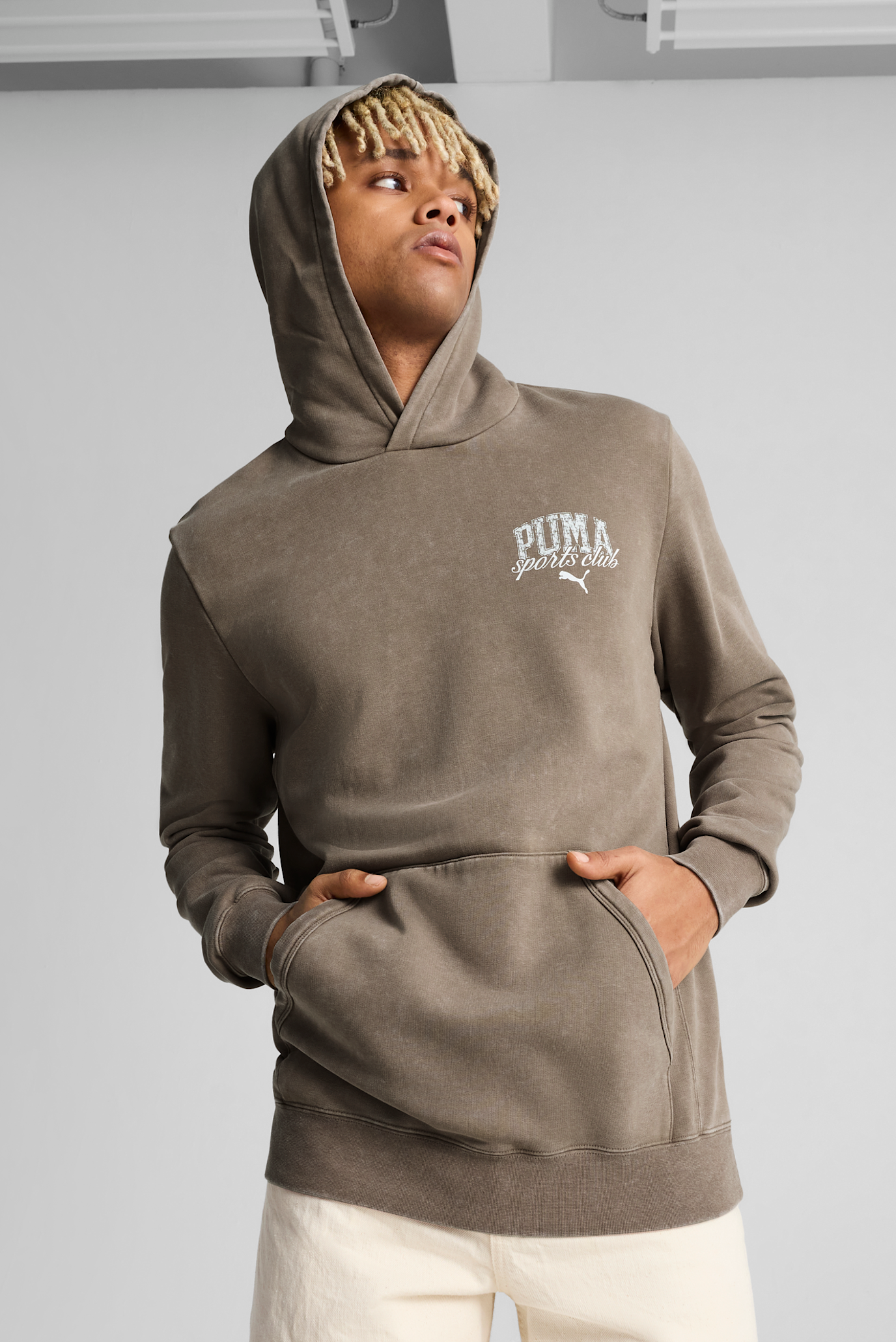 Чоловіче коричневе худі PUMA Class Washed Hoodie Men 1