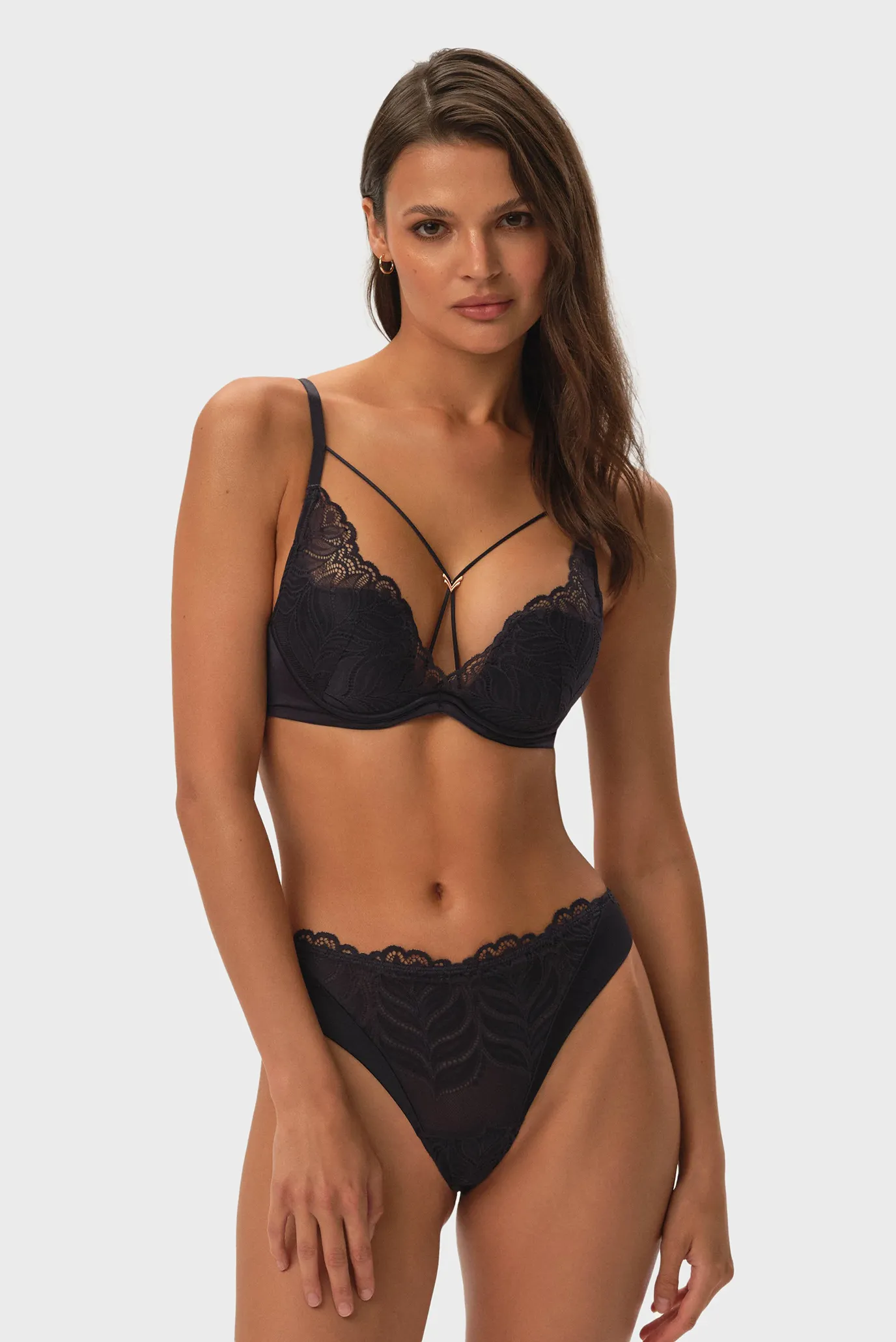 Женский темно-синий бюстгальтер Korin 2