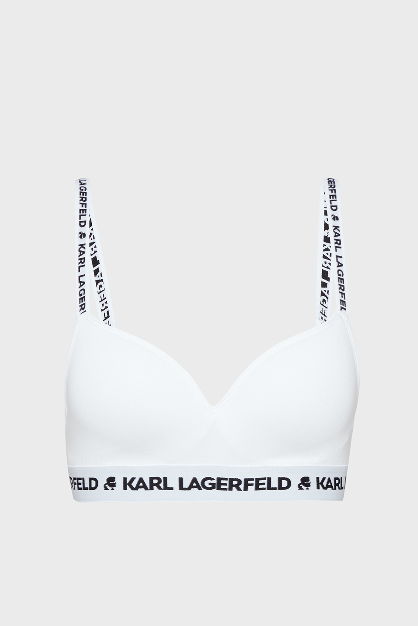 Женский белый бюстгальтер logo padded Белый S Karl Lagerfeld A1W47012 Женский белый бюстгальтер logo padded Белый S Karl Lagerfeld A1W47012