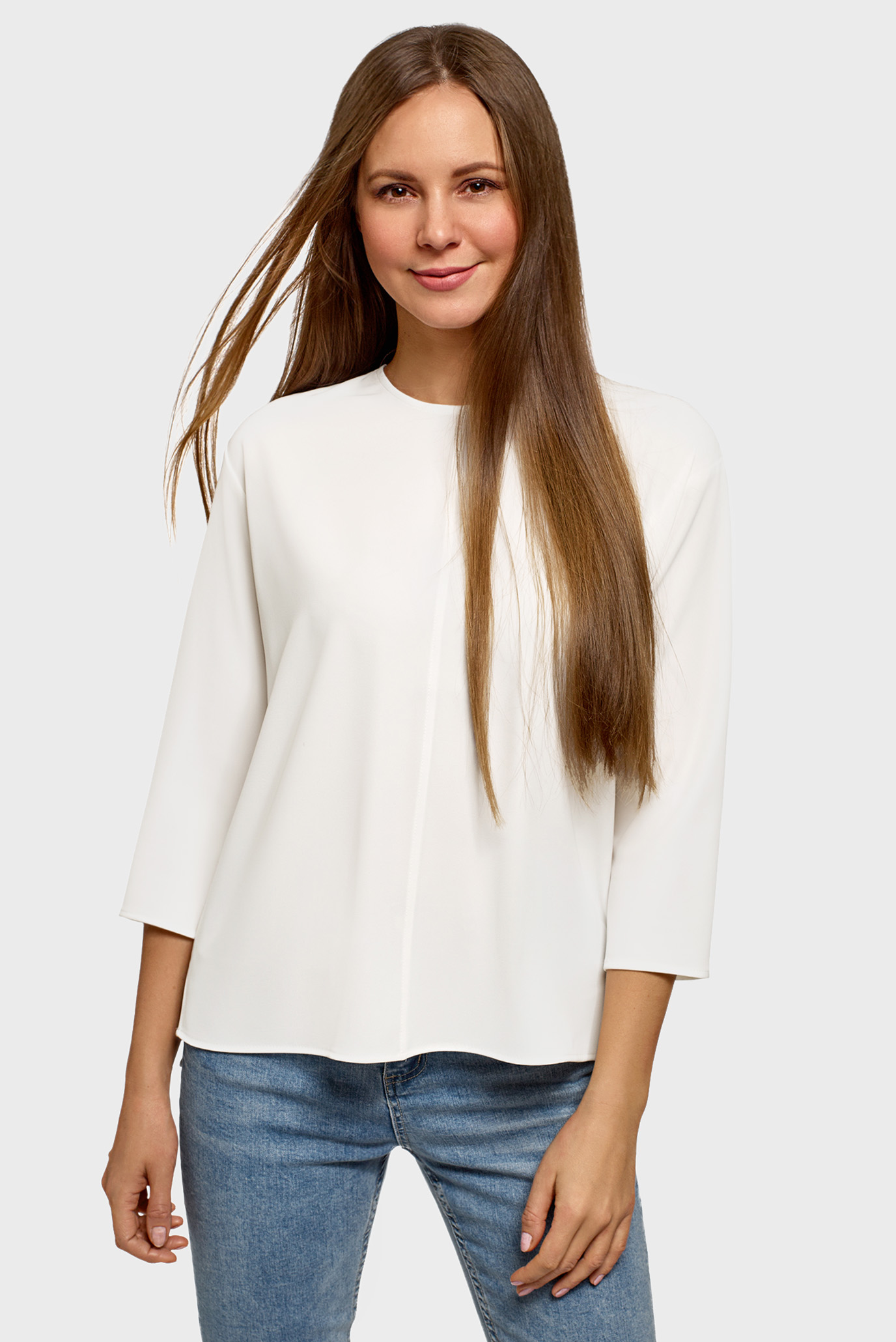 Женская белая блуза 1