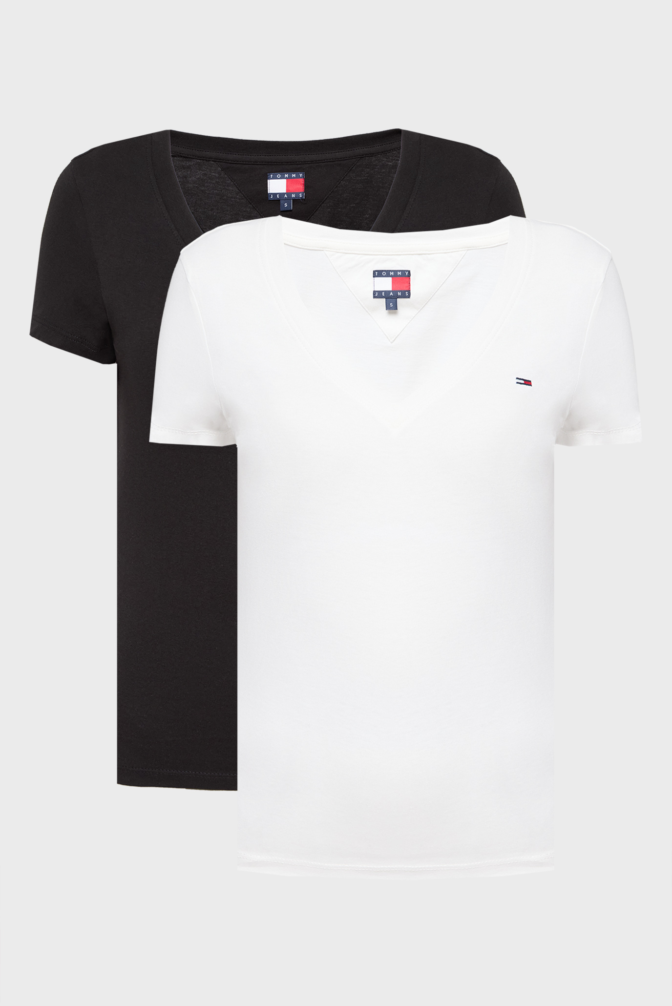 Женская футболка (2 шт) TJW 2PACK V-NECK TEE Разноцветный S Tommy Jeans DW0DW21367 Женская футболка (2 шт) TJW 2PACK V-NECK TEE Разноцветный S Tommy Jeans DW0DW21367
