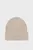 Мужская бежевая шапка PATCH CHUNKY RIB COTTON BEANIE