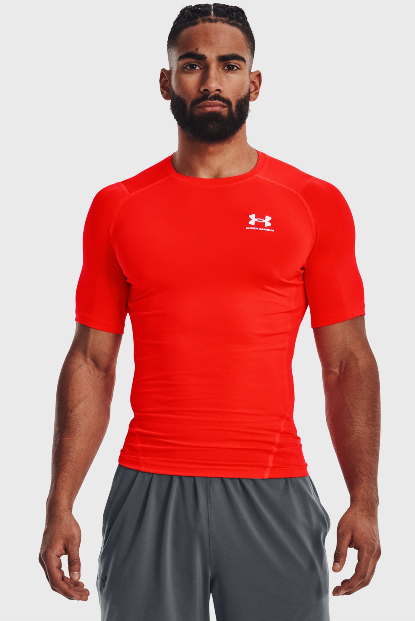 Чоловіча червона футболка UA HG Armour Comp SS 1