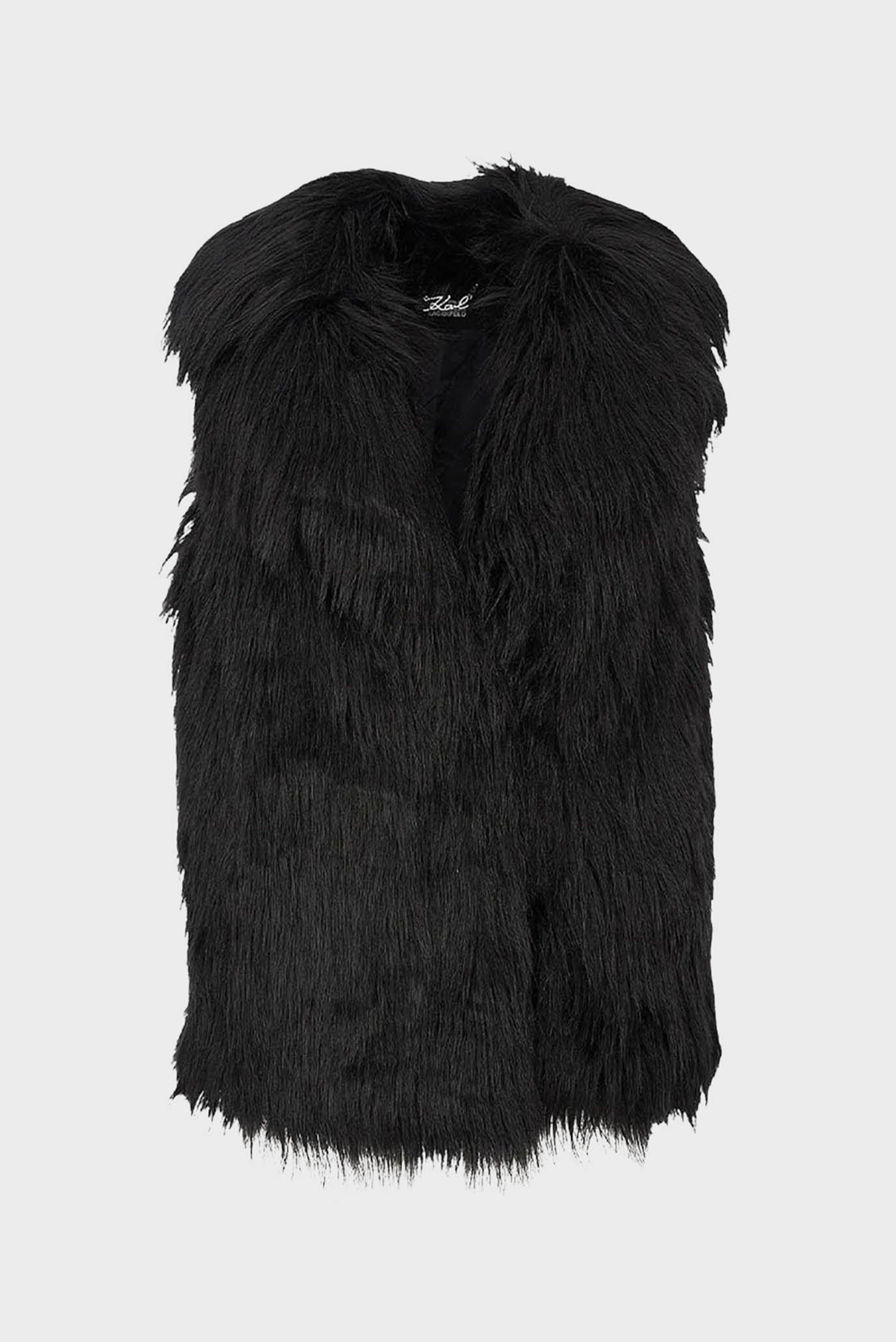 Жіночий чорний жилет FAUX FUR GILET 1