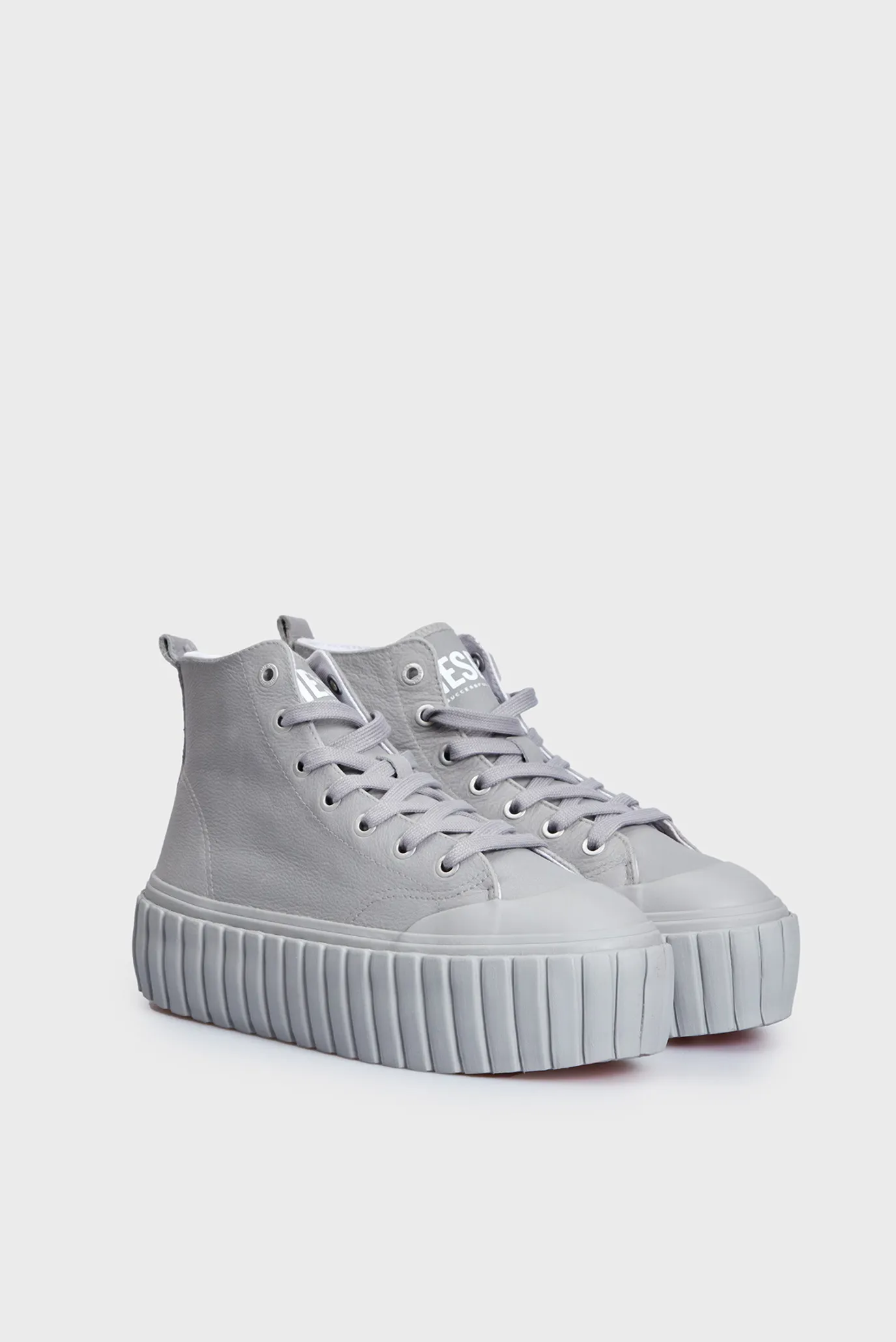 Жіночі сірі шкіряні хайтопи S-HANAMI MID 3