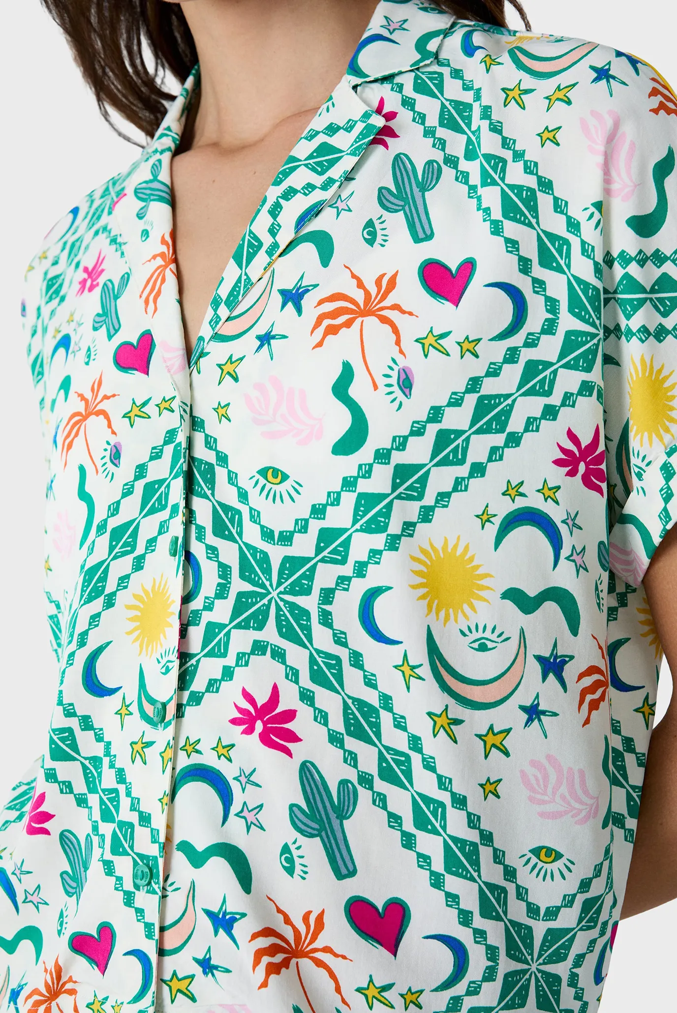 Женская рубашка с узором FADELLA 2