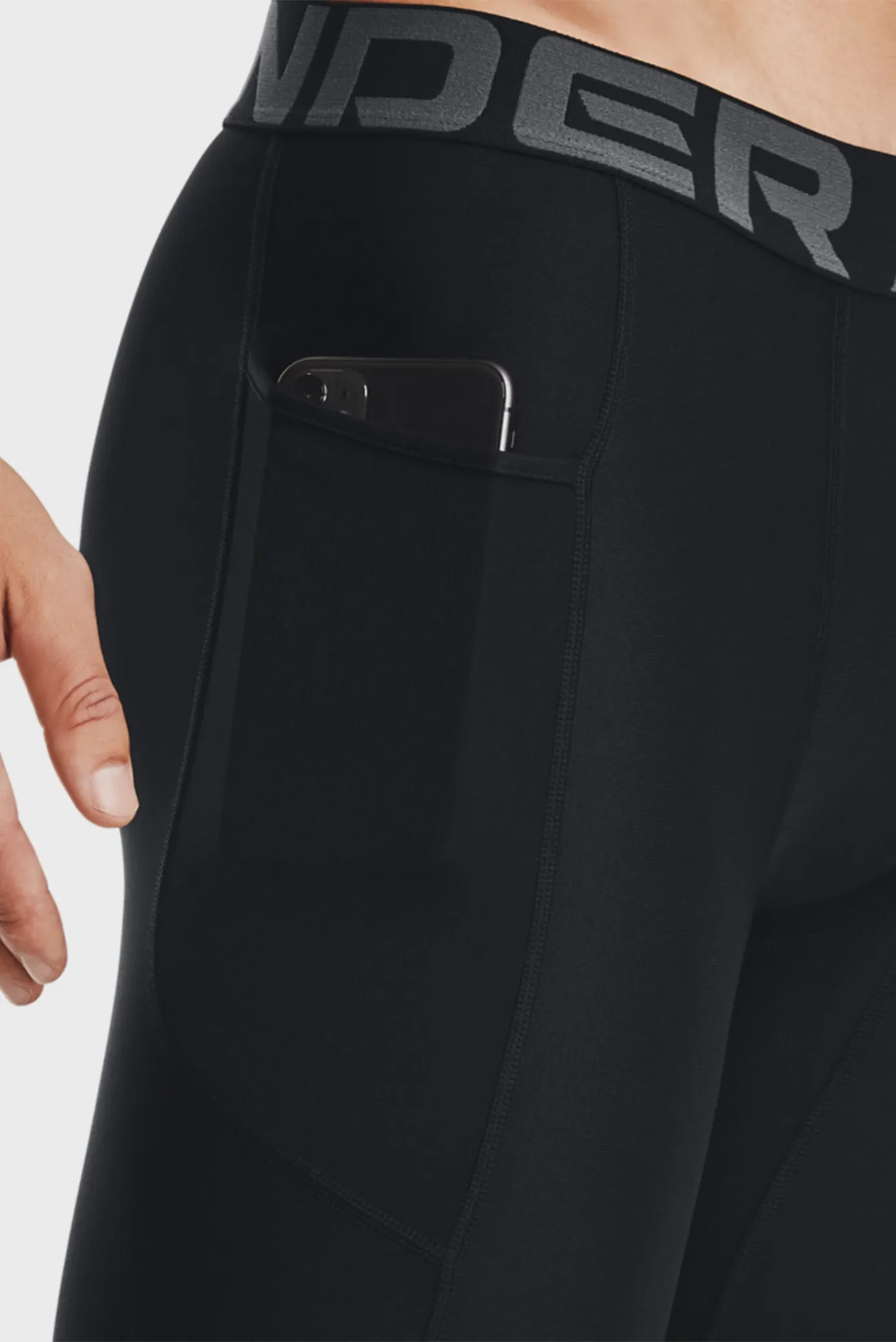 Мужские черные велосипедки UA HG Armour Lng Shorts 4