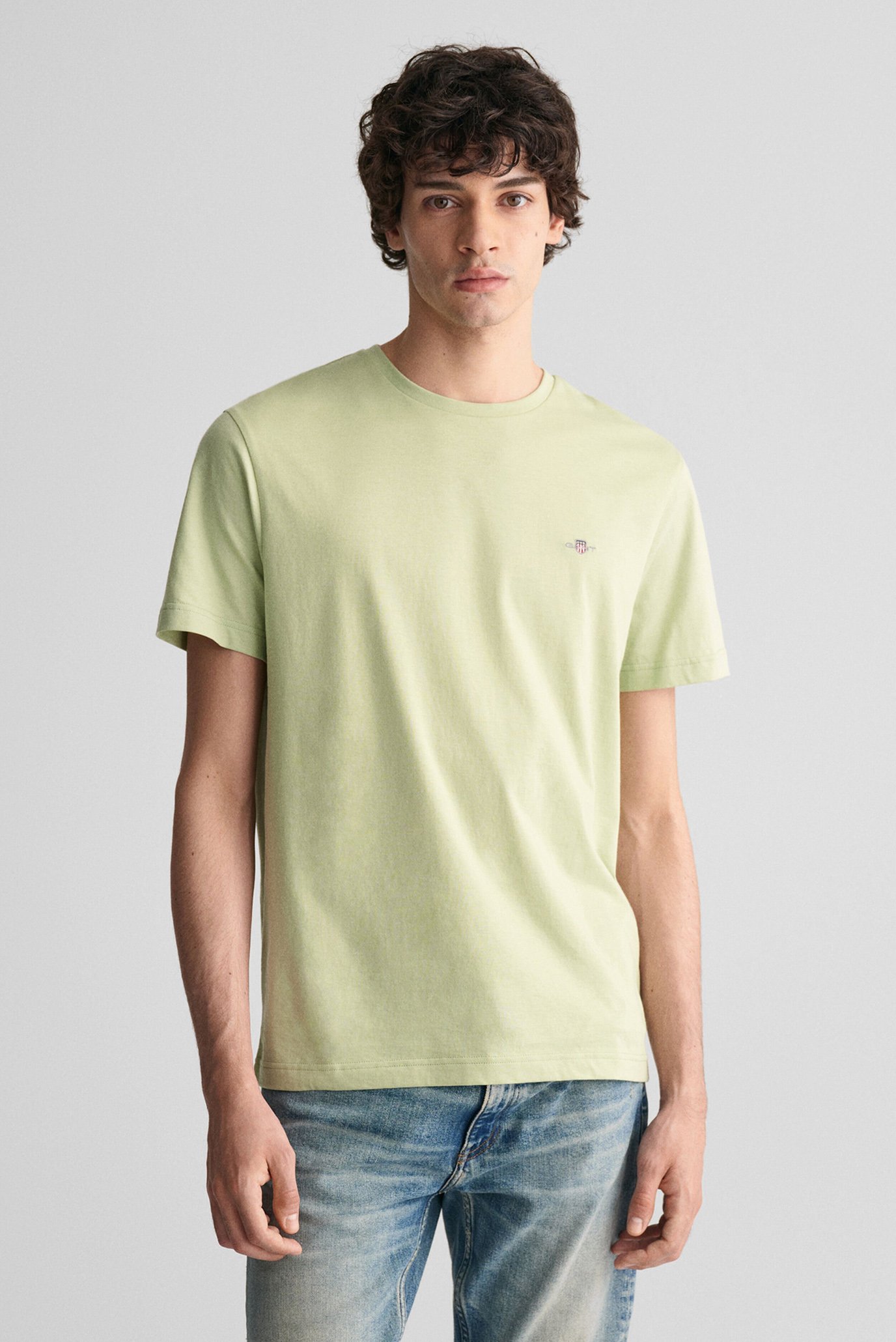 Мужская зеленая футболка REG SHIELD SS 1