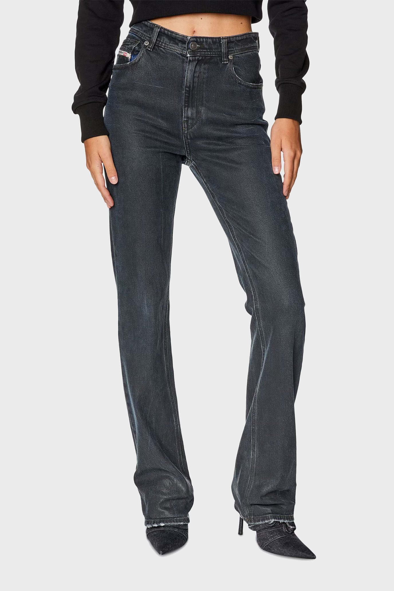 Женские черные джинсы D-ESCRIPTION-S TROUSERS Черный 30 Diesel A11415 0HJAU Женские черные джинсы D-ESCRIPTION-S TROUSERS Черный 30 Diesel A11415 0HJAU
