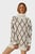 Женский белый свитер с узором