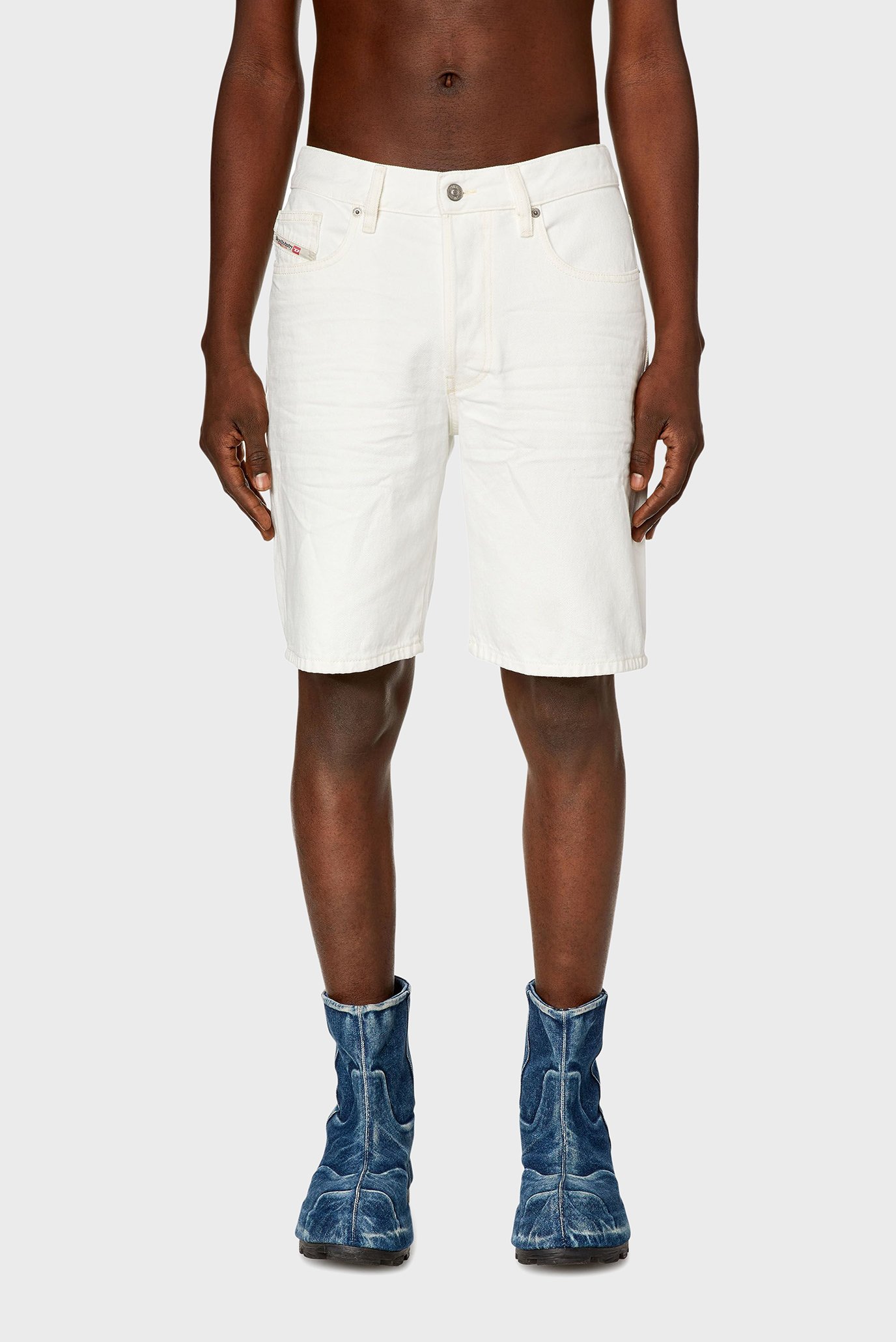 Чоловічі білі джинсові шорти REGULAR-SHORT 1
