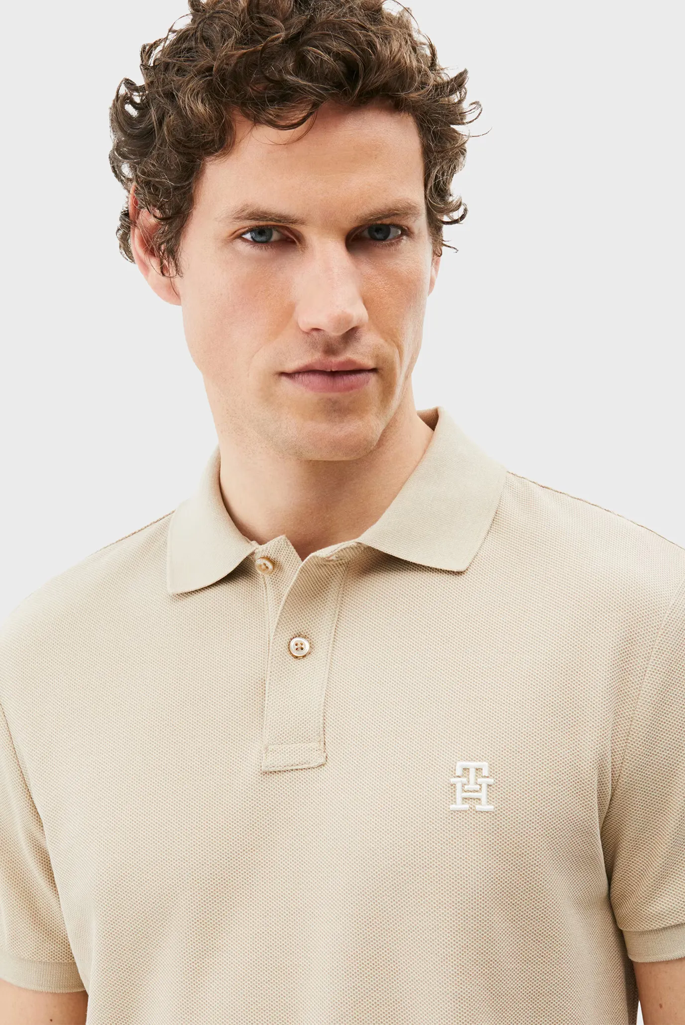 Чоловіче бежеве поло IMD REG 4