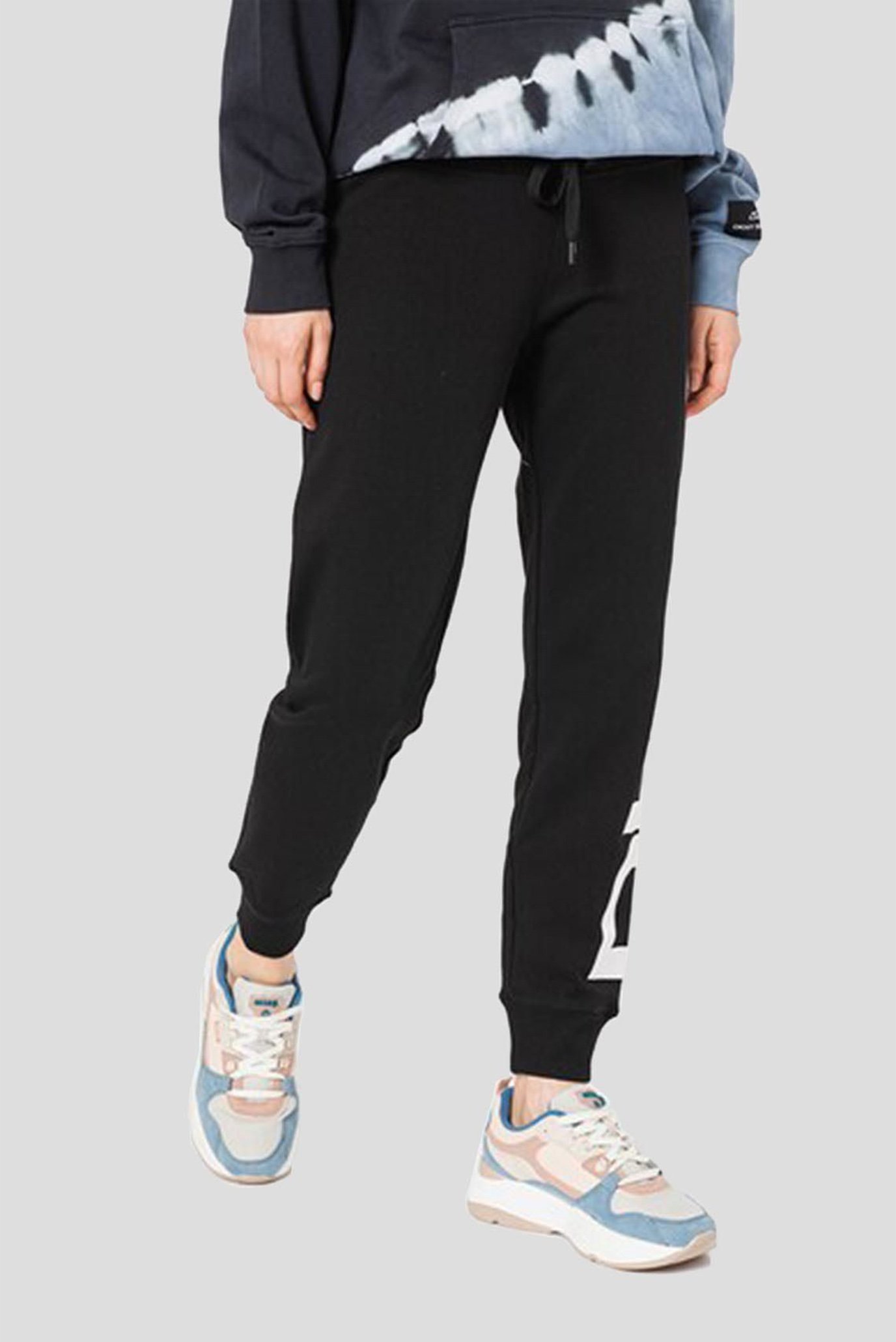 Женские черные спортивные брюки Черный XS DKNY DP1P1947 Женские черные спортивные брюки Черный XS DKNY DP1P1947