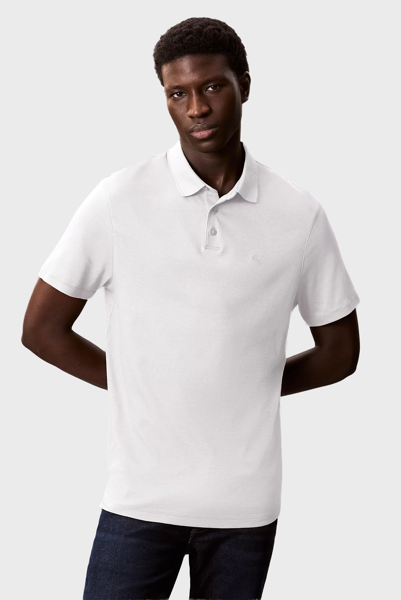 Мужское белое поло SUPIMA CHEST Белый XXL Calvin Klein LV04LB276G Мужское белое поло SUPIMA CHEST Белый XXL Calvin Klein LV04LB276G