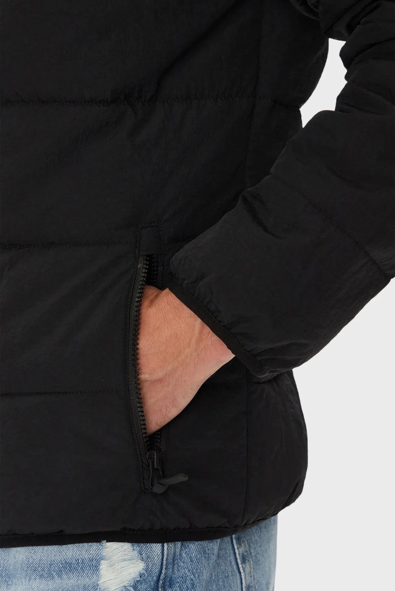 Чоловіча чорна куртка 6