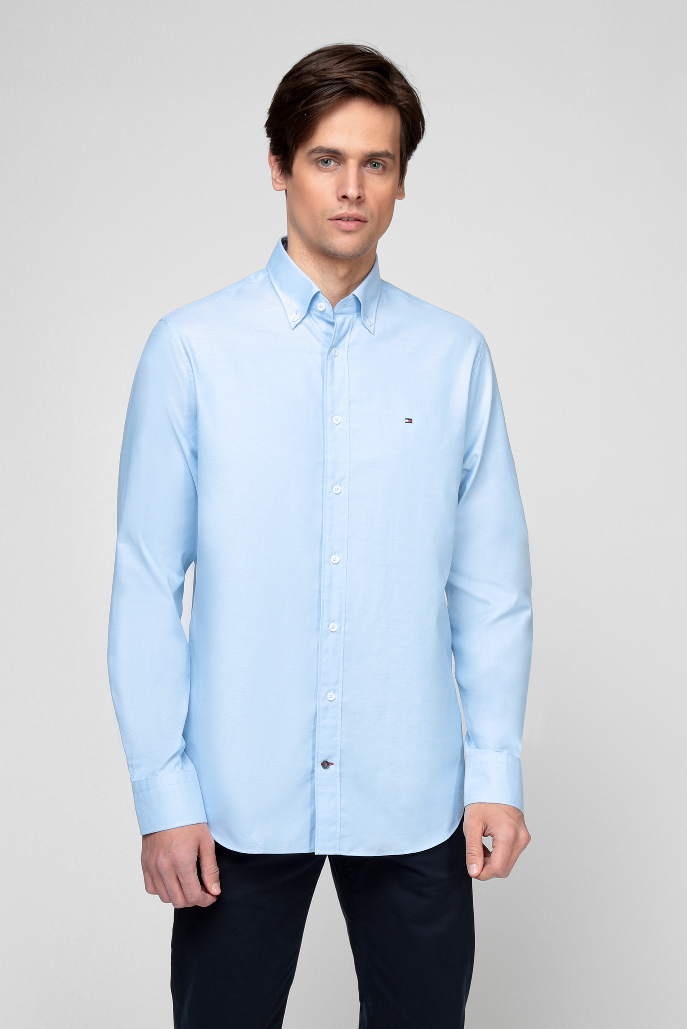 Мужская голубая рубашка CL OXFORD RF 1