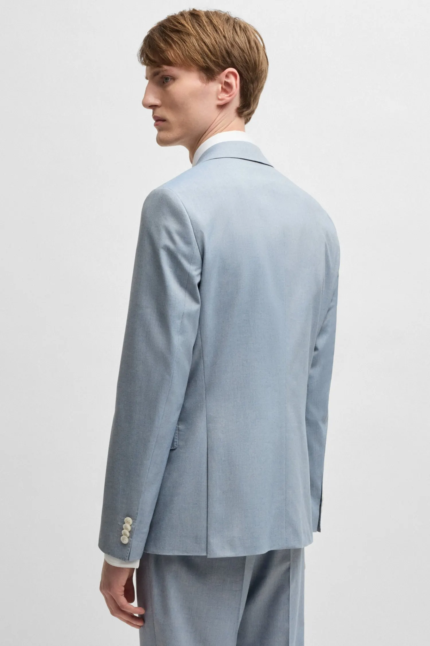 Мужской голубой пиджак 4