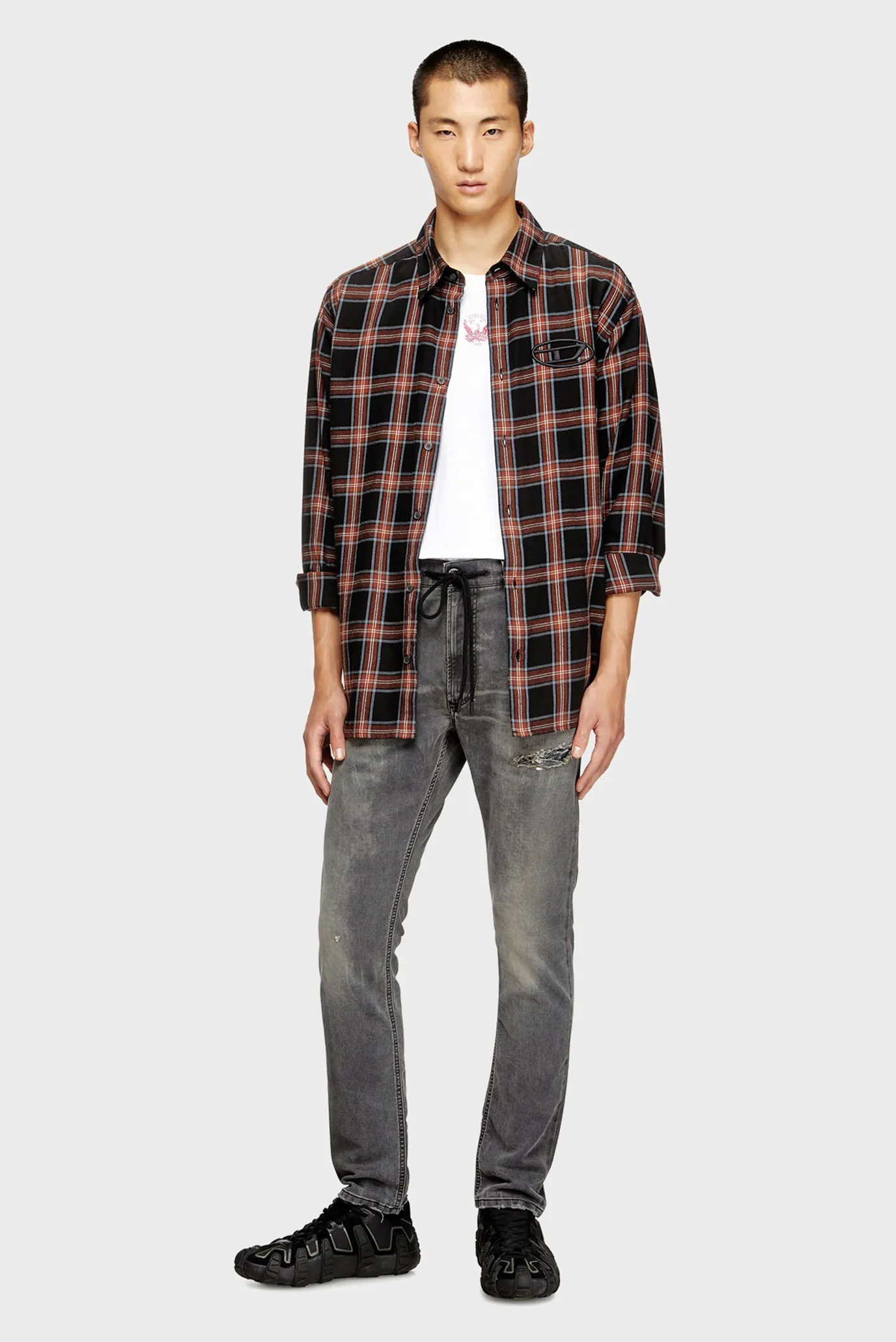 Мужские темно-серые джинсы 2032 D-KROOLEY-B JOGG 2