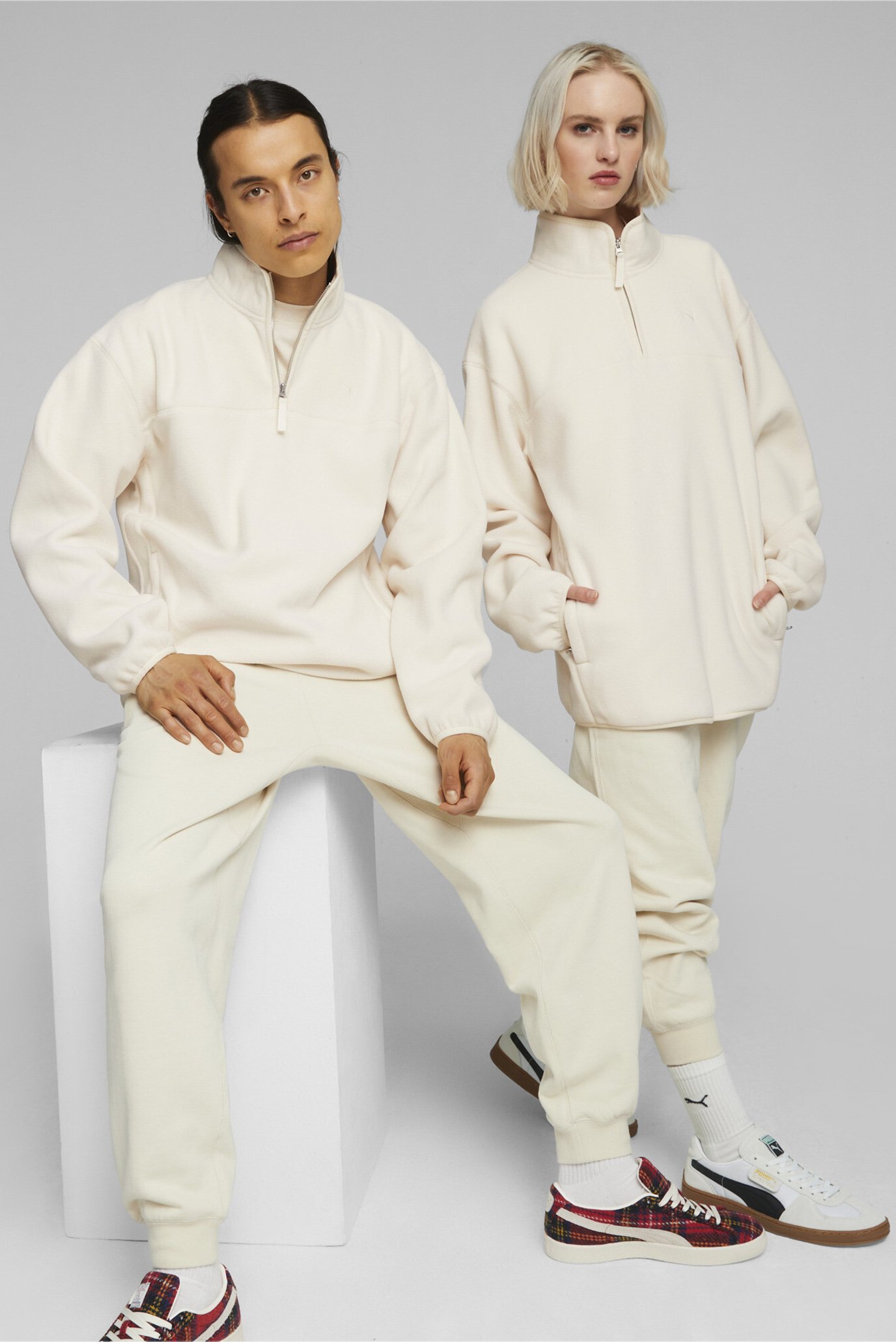 БІла спортивна кофта MMQ Polar Fleece Sweatshirt (унісекс) 1
