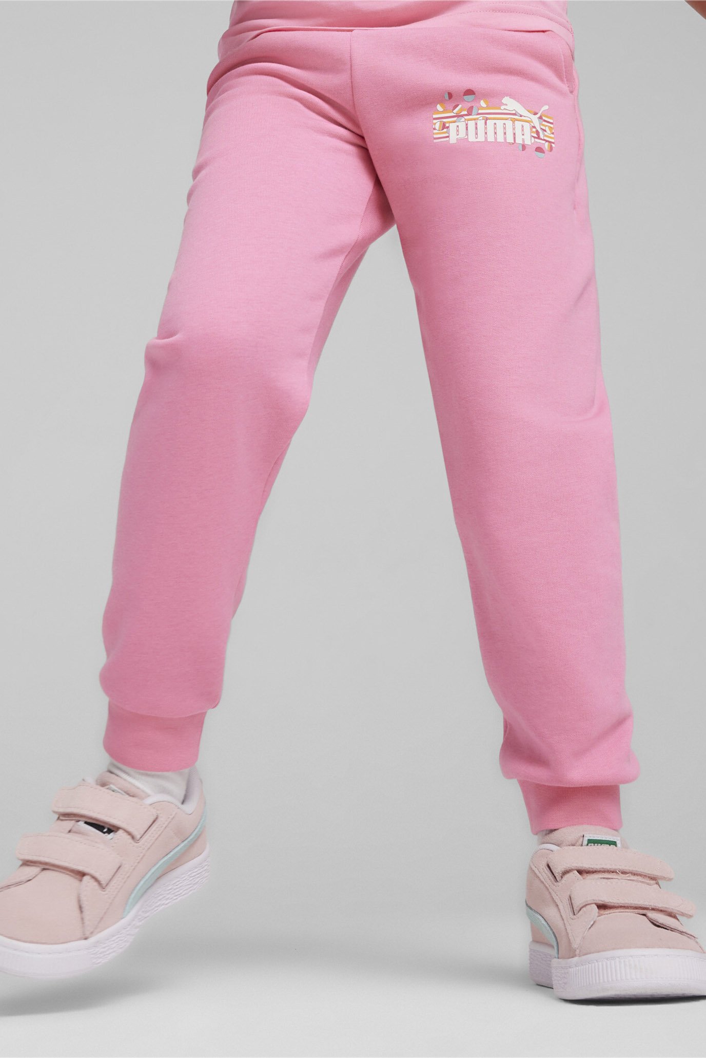 Детские розовые спортивные брюки ESS+ SUMMER CAMP Kids' Sweatpants 1