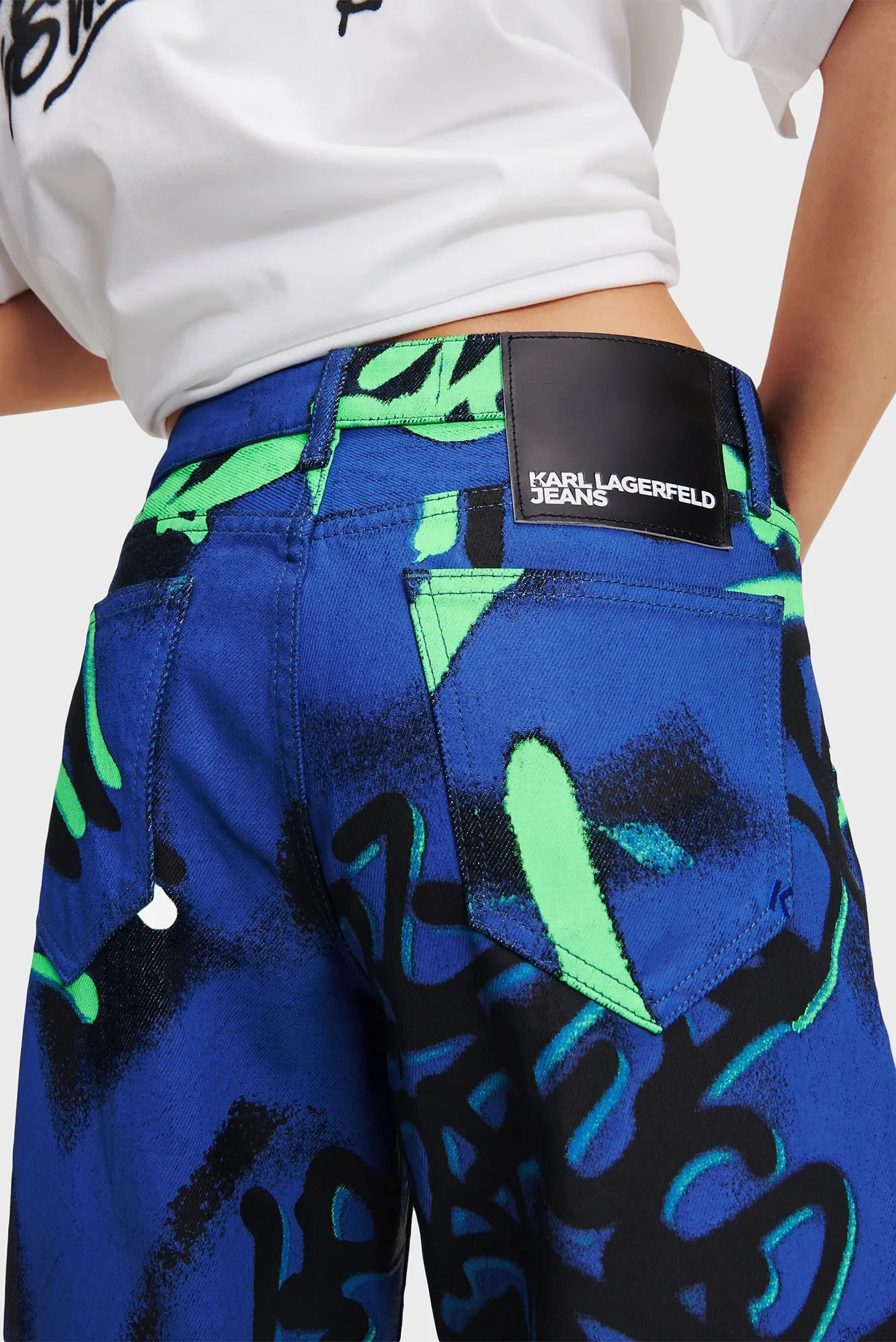 Женские джинсы с узором KLJ X CRAPULE2000 4