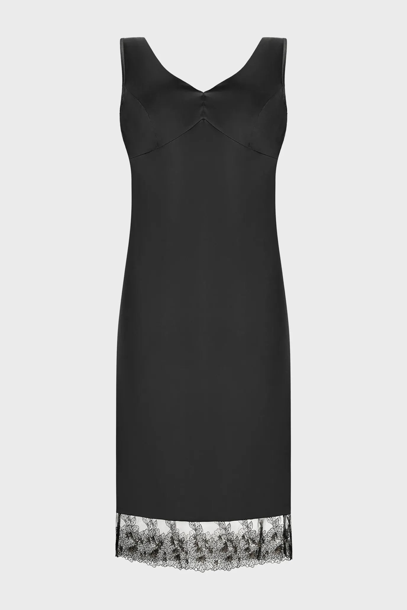 Жіноча чорна нічна сорочка 3