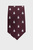Мужской бордовый галстук с узором