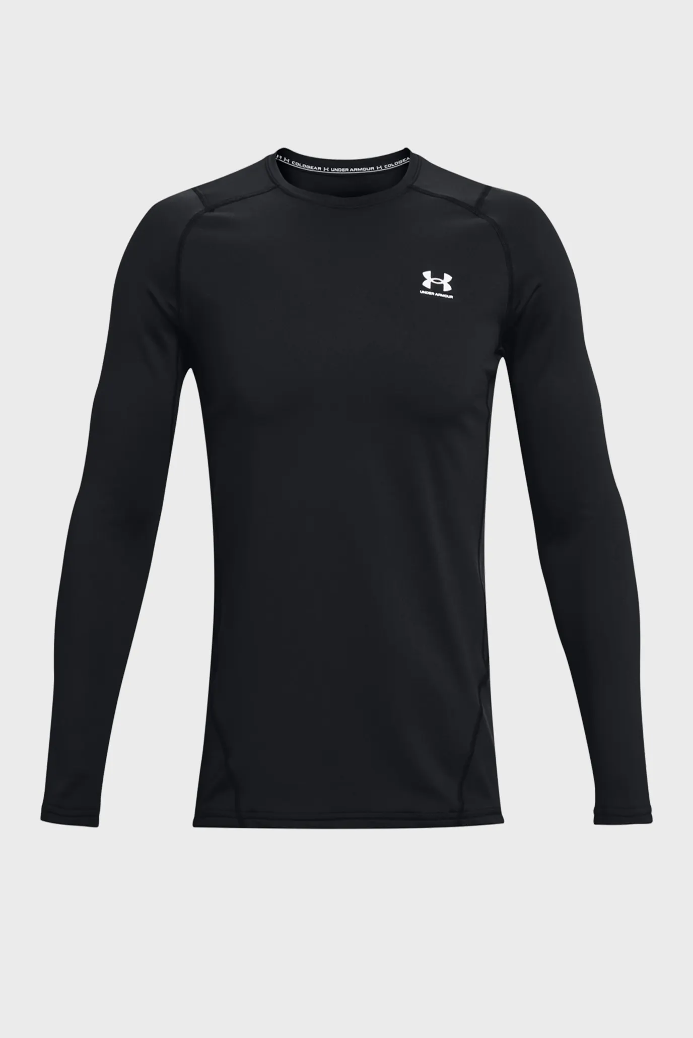Мужской черный термореглан UA CG Armour Fitted Crew 5