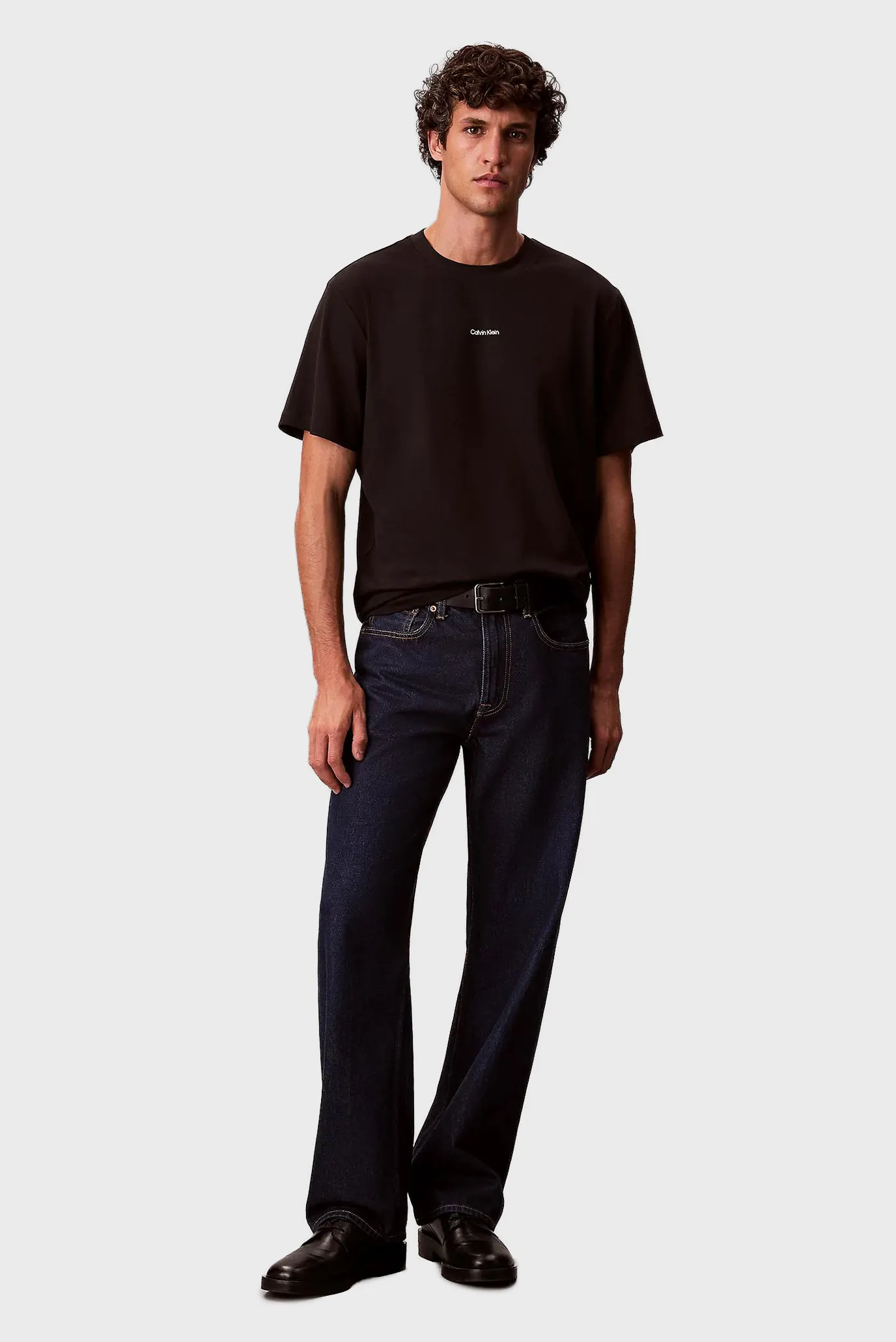 Мужская черная футболка PIQUE NANO 2