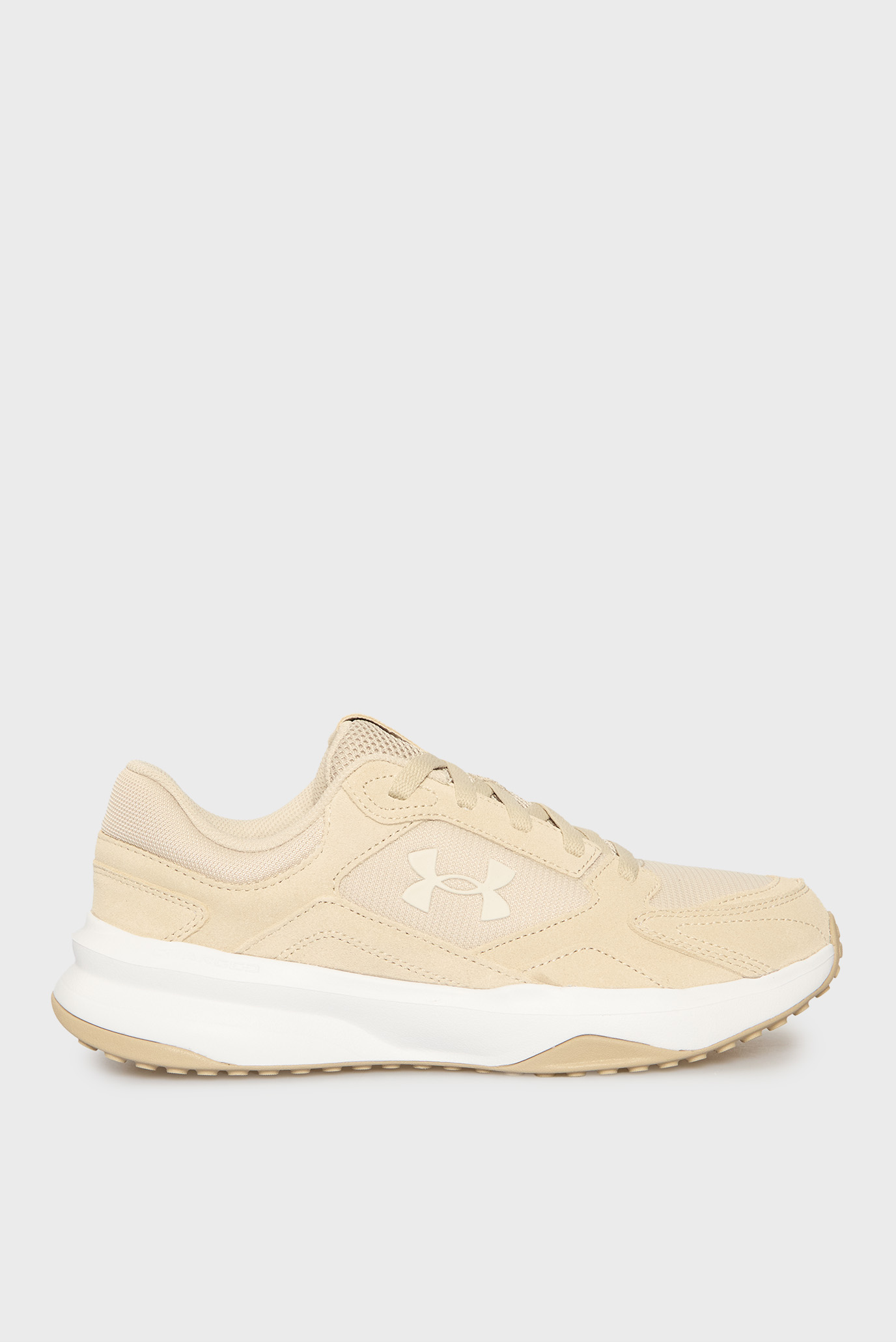 Мужские бежевые замшевые кроссовки UA Edge SUEDE Бежевый 9 Under Armour 3027731-289 Мужские бежевые замшевые кроссовки UA Edge SUEDE Бежевый 9 Under Armour 3027731-289