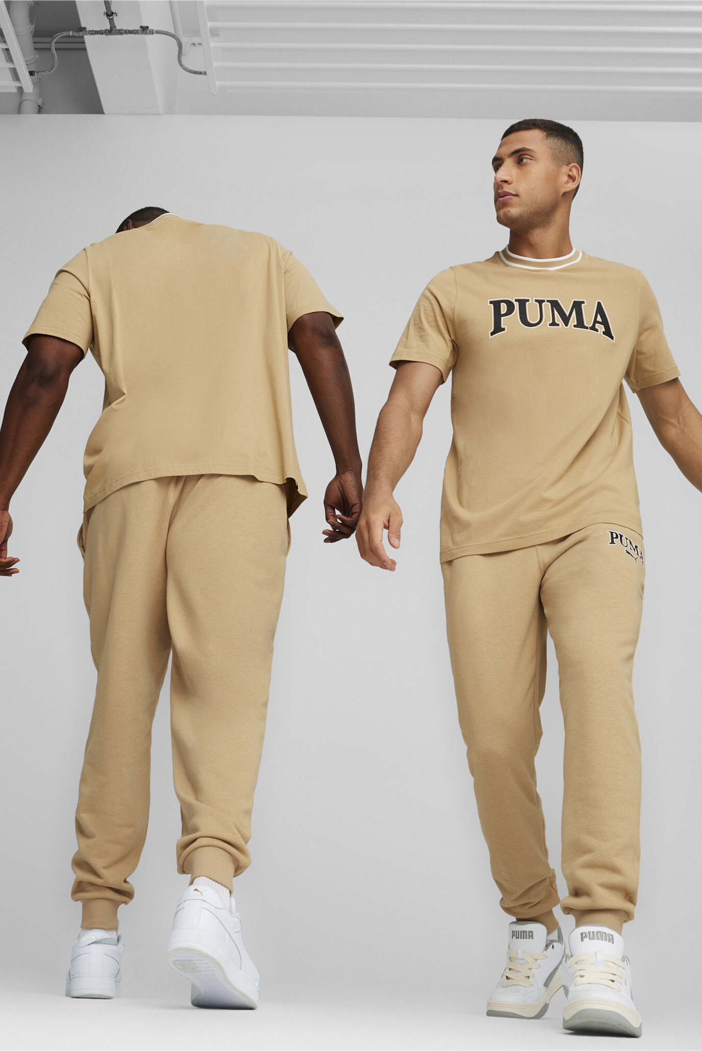 Чоловіча бежева футболка PUMA SQUAD Men's Graphic Tee 1