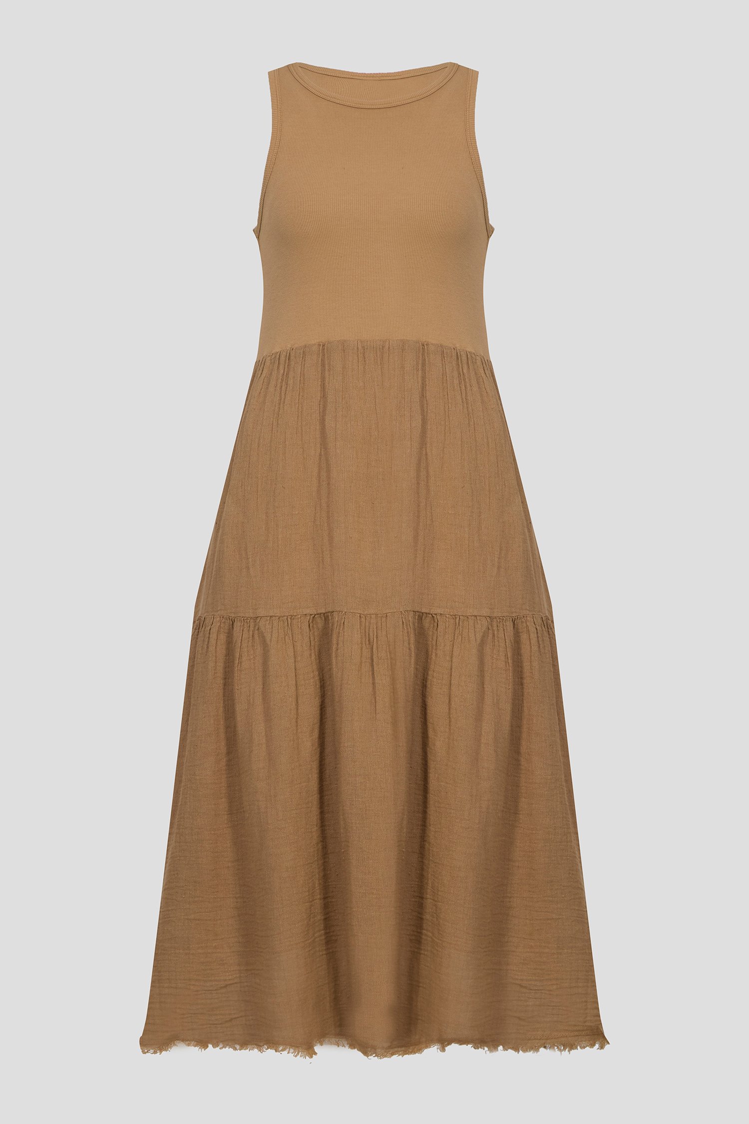 Женское коричневое платье 1