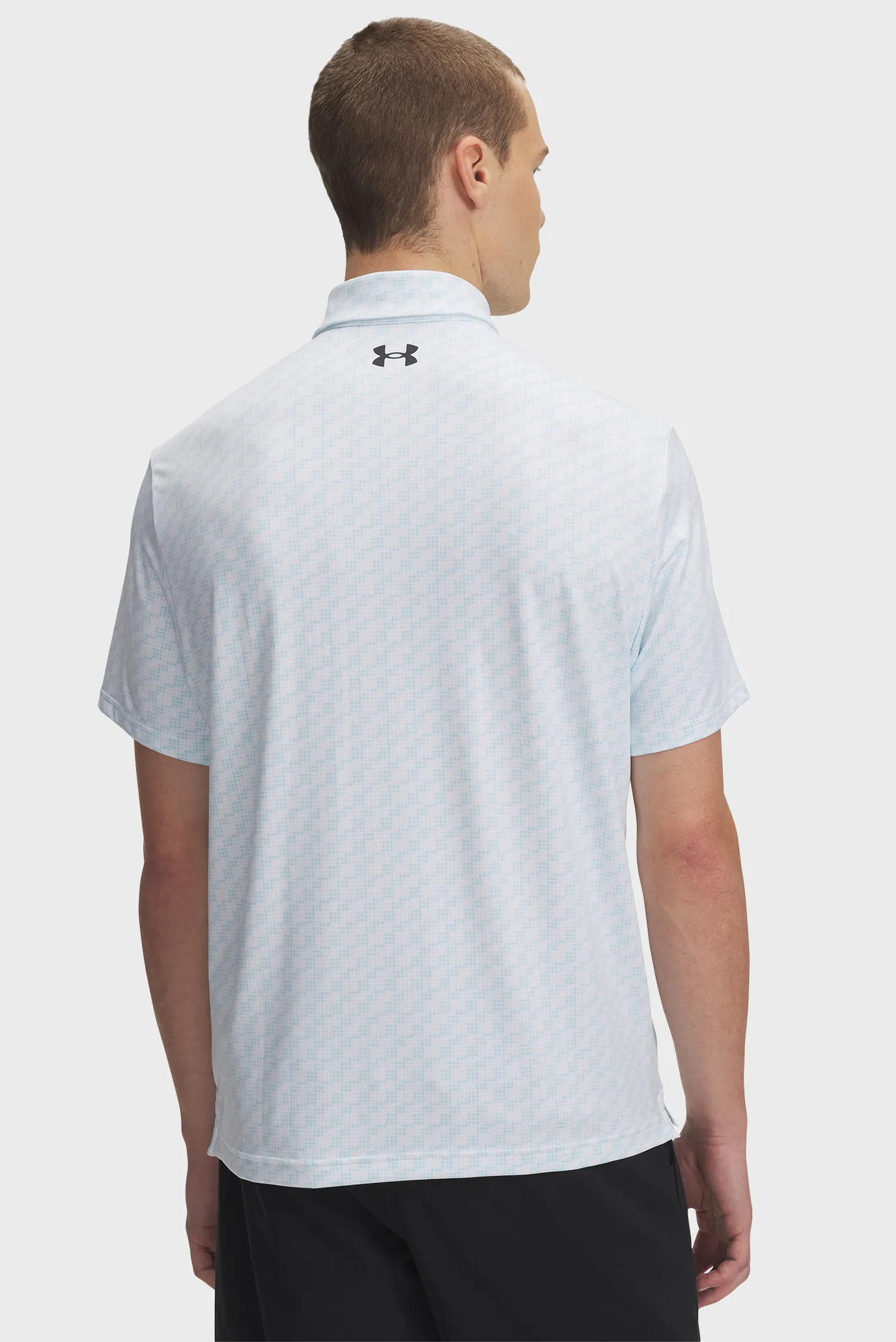 Чоловіче блакитне поло з візерунком UA Playoff 3.0 Printed Polo 2