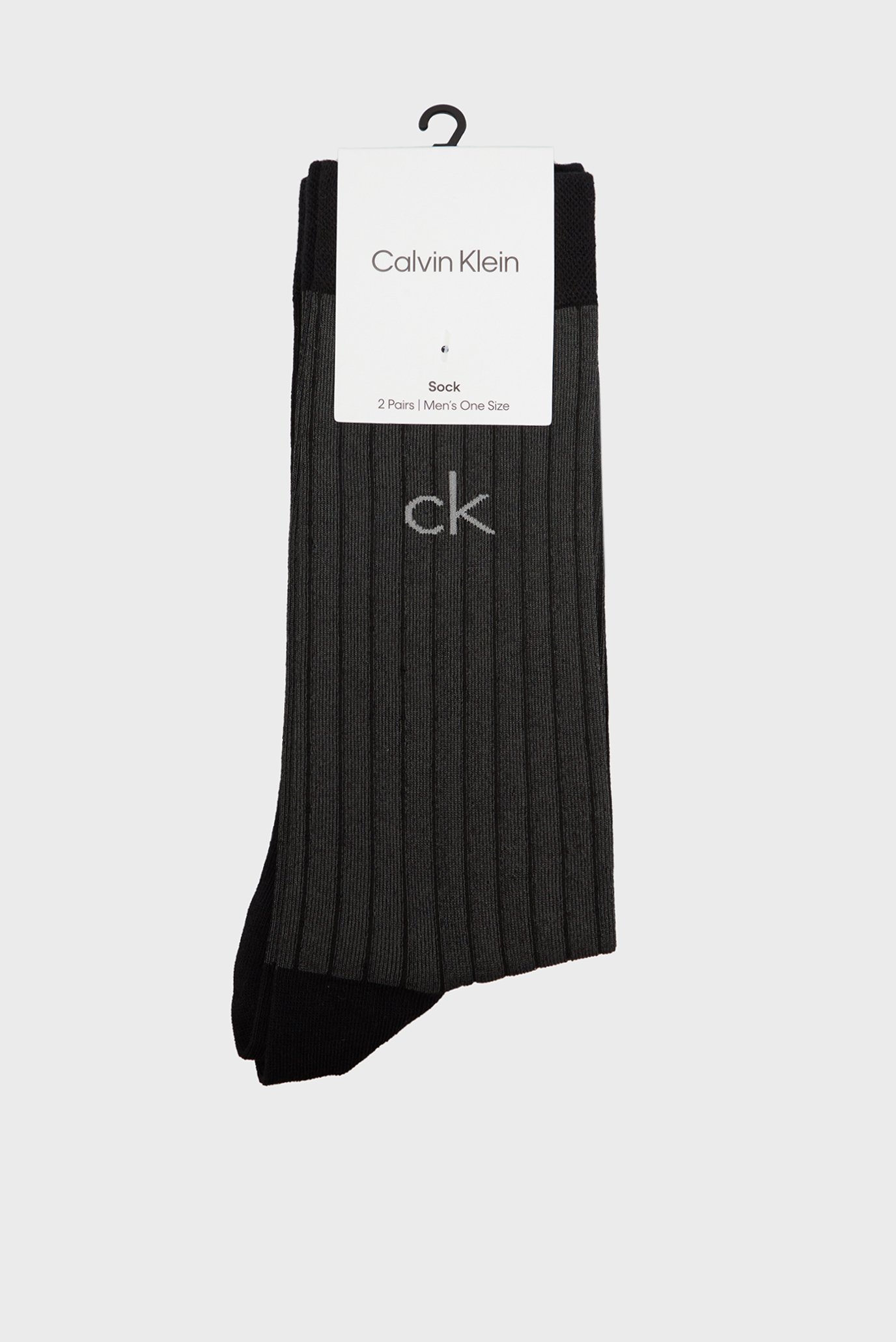 Мужские носки (2 пары) CK MEN SOCK  DROPNEEDLE RIB 1