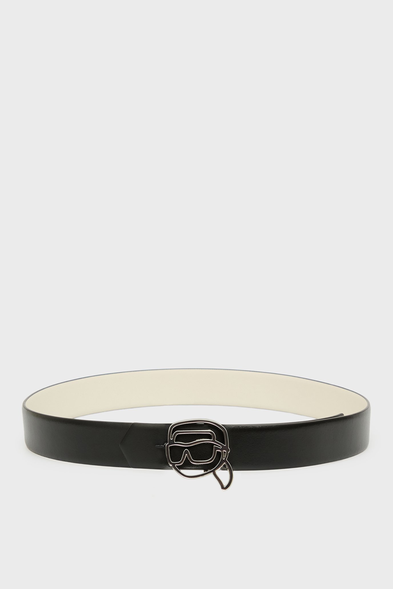 Женский кожаный двусторонний ремень reversible Черный 95 Karl Lagerfeld A4W33048 Женский кожаный двусторонний ремень reversible Черный 95 Karl Lagerfeld A4W33048