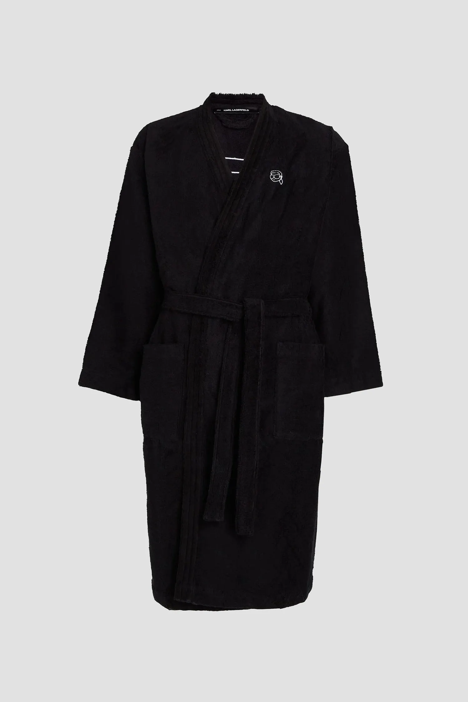 Мужской черный халат 5