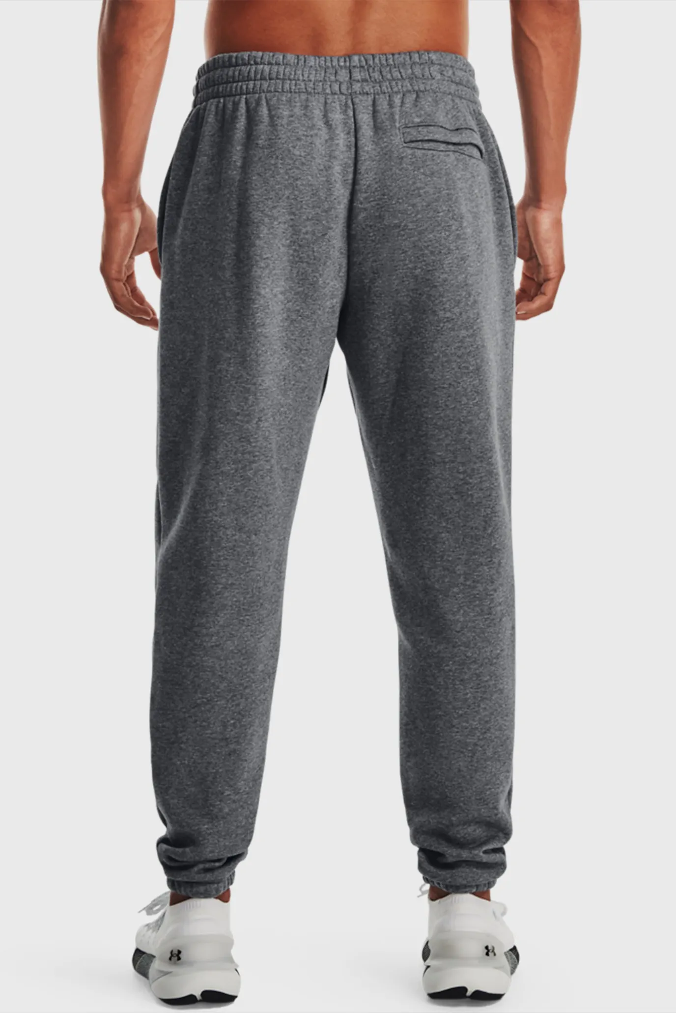 Мужские серые спортивные брюки UA Essential Fleece Jogger 3