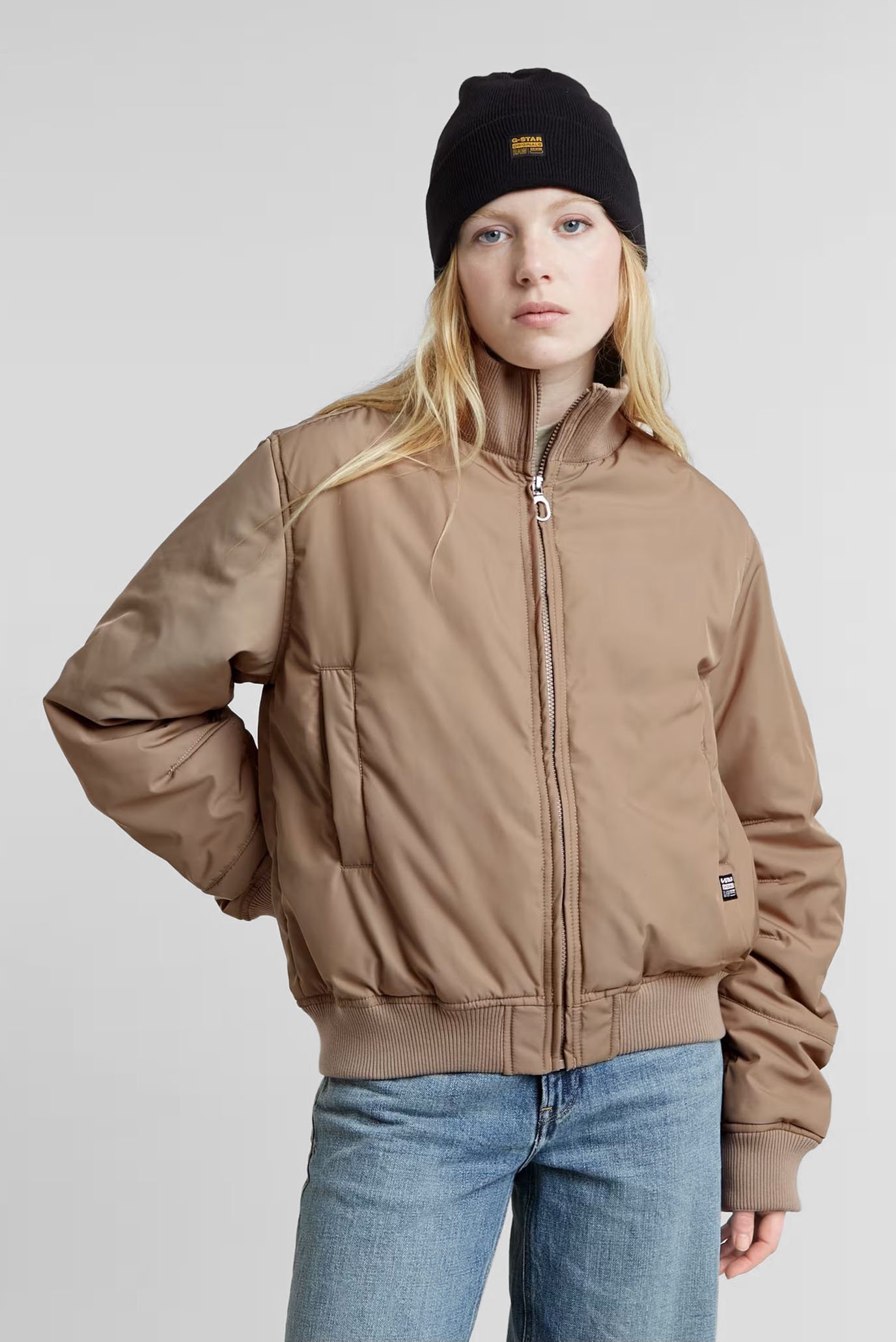 Женская бежевая куртка Bomber Transitional wmn 1