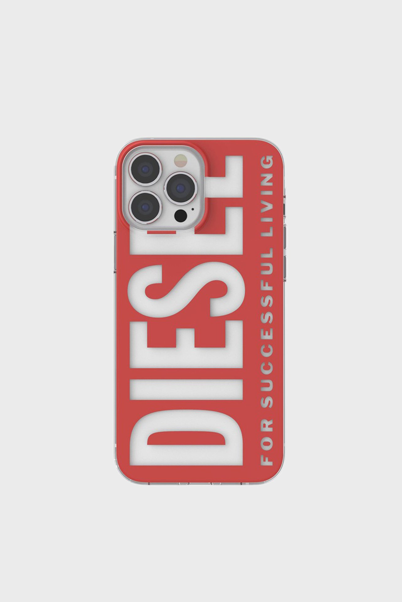 Красный чехол для телефона Diesel Clear Case Graphic for iPhone 13 Pro Max 1