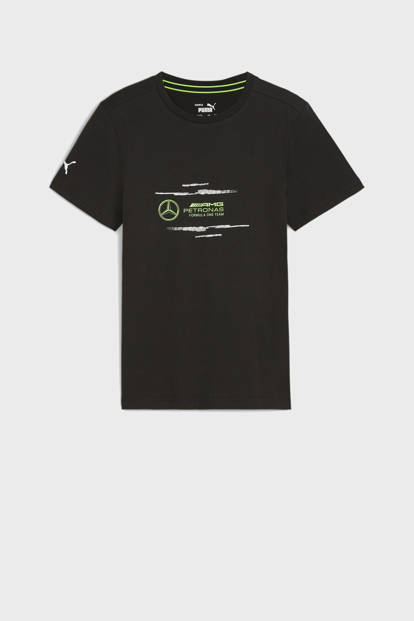 Детская черная футболка Mercedes-AMG Petronas F1® Logo Tee Youth 1