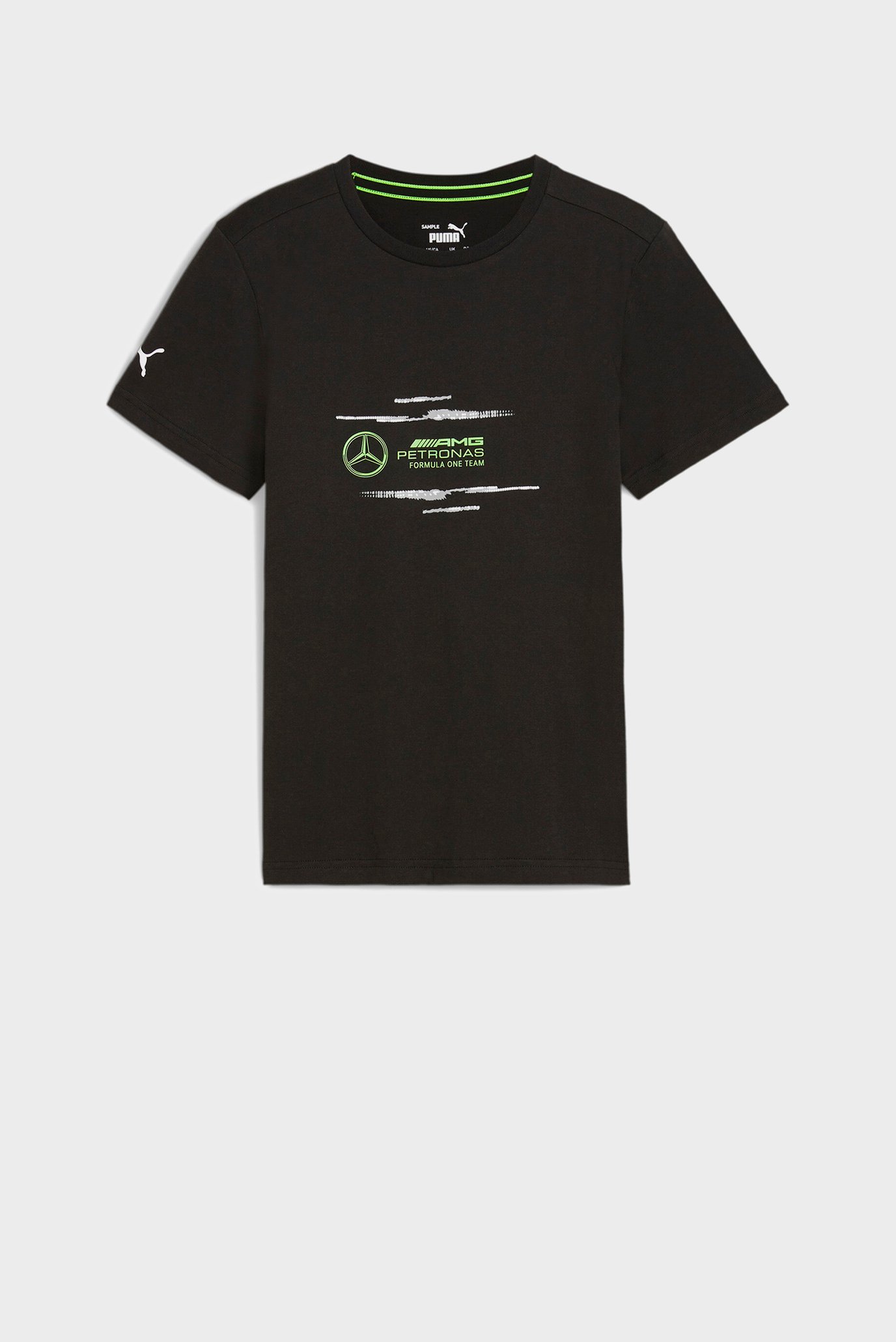 Дитяча чорна футболка Mercedes-AMG Petronas F1® Logo Tee Youth 1