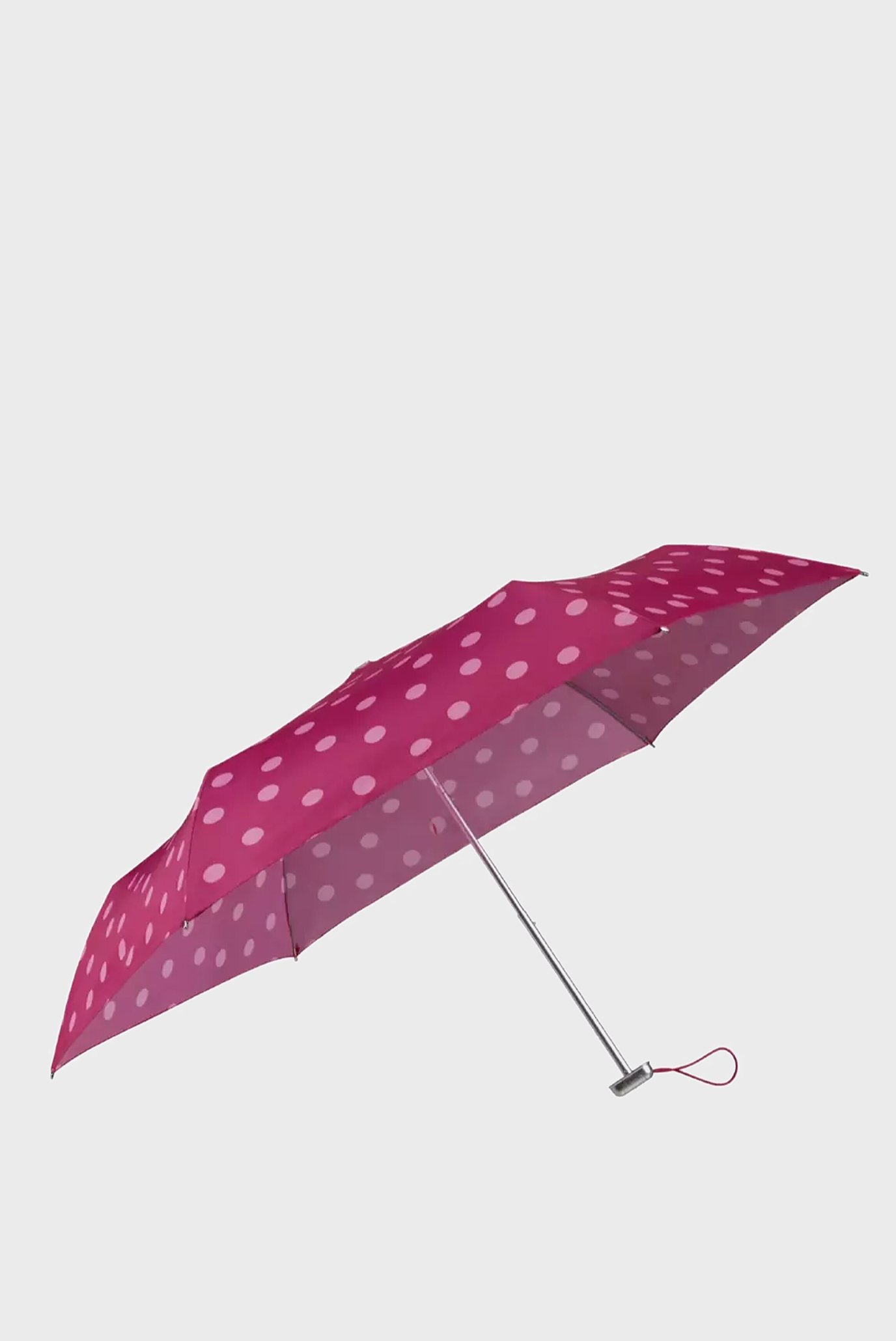 Женский розовый зонт в горошек ALU DROP S 1