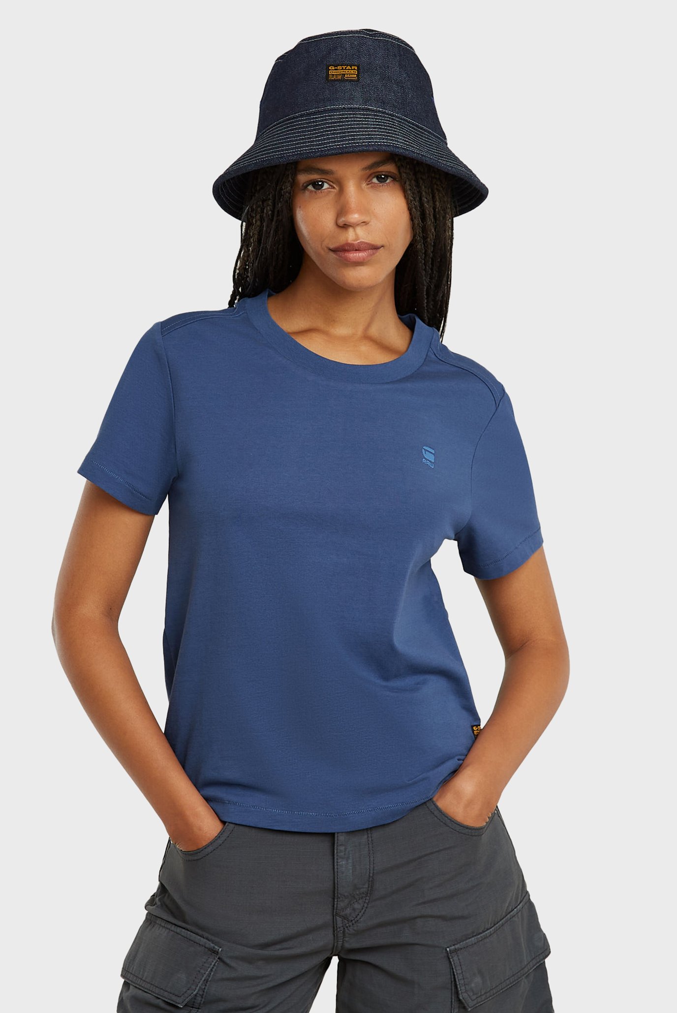 Женская темно-синяя футболка Nifous Синий L G-Star RAW D26062,336 Женская темно-синяя футболка Nifous Синий L G-Star RAW D26062,336